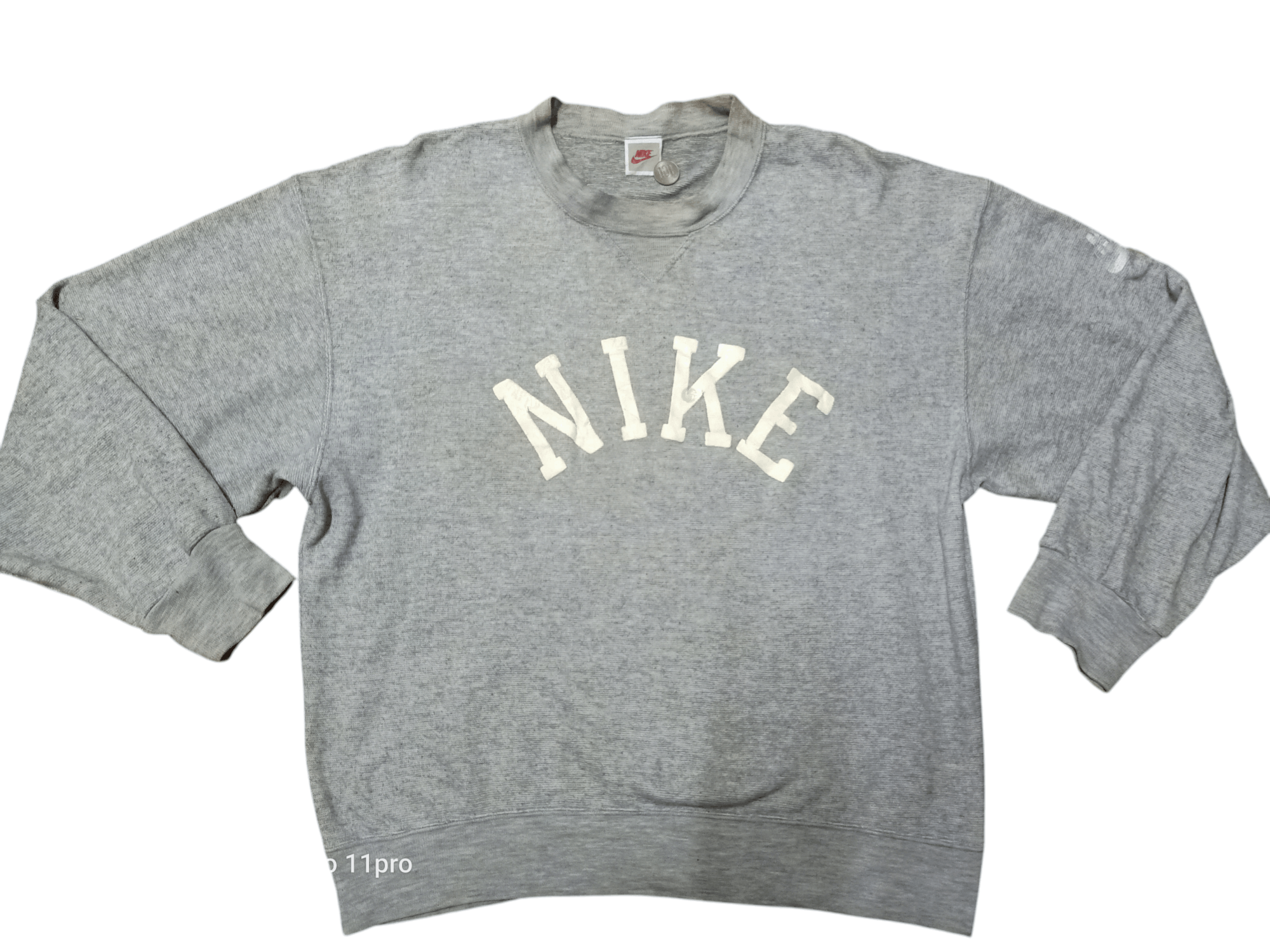 Nike × Vintage Nike Sweatshirt Vintage Japan Grey Tagged Size US L / EU 52-54 / 3 - 1 Thumbnail