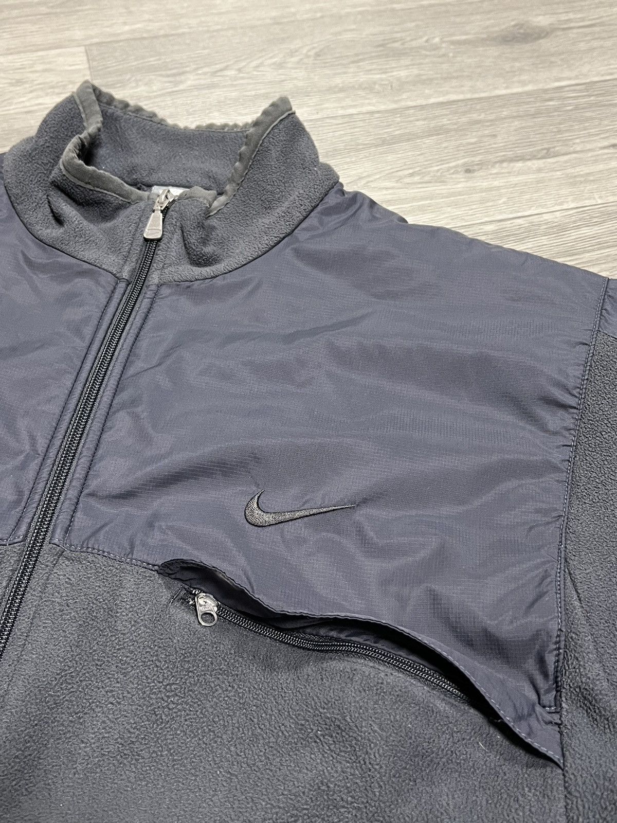 Vintage Vintage Nike ACG Grey Fleece Jacket Mens L Size US L / EU 52-54 / 3 - 3 Thumbnail