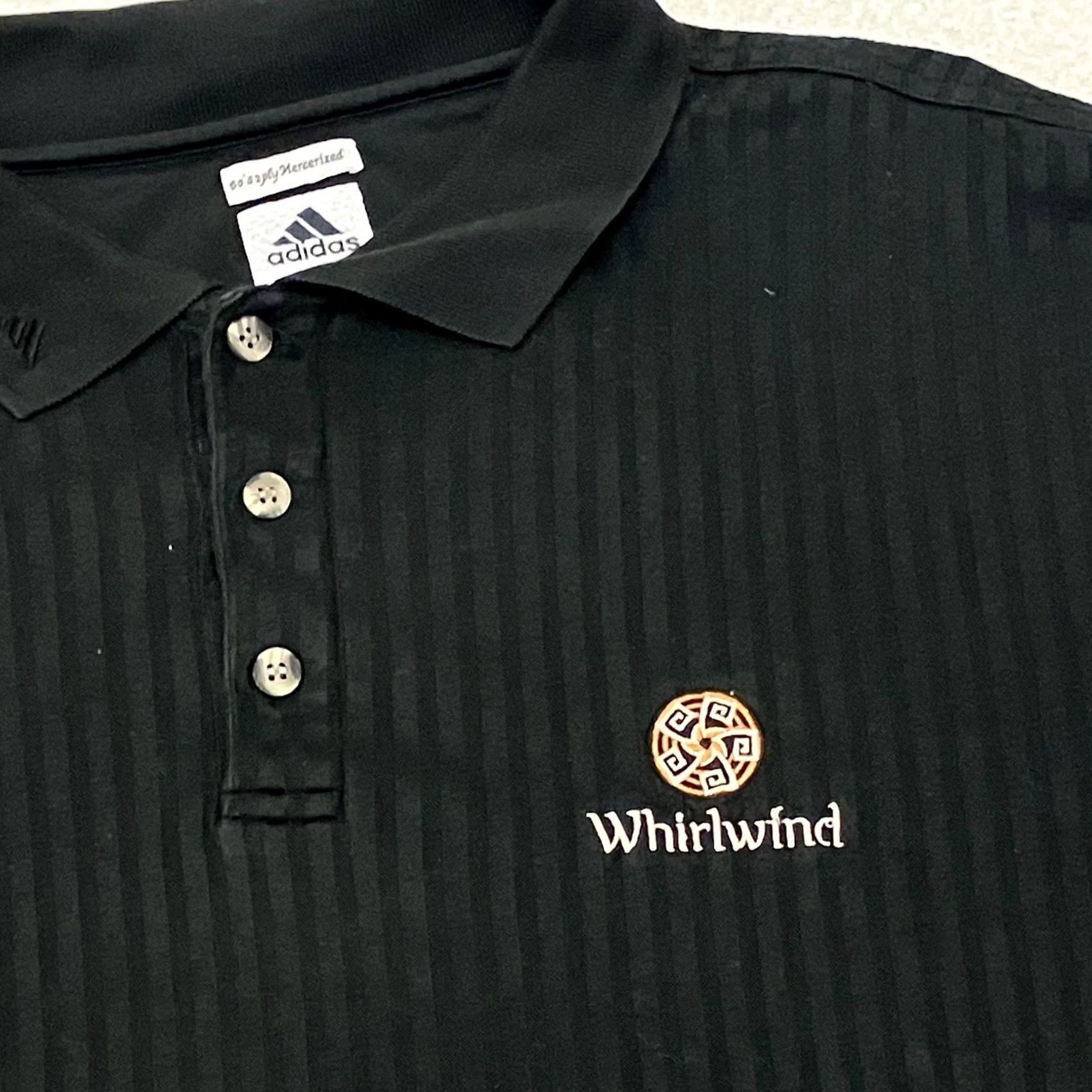 Adidas Adidas Golf Polo Shirt Men's XL Black Short Sleeve Mercerised Cotton Size US XL / EU 56 / 4 - 2 Thumbnail