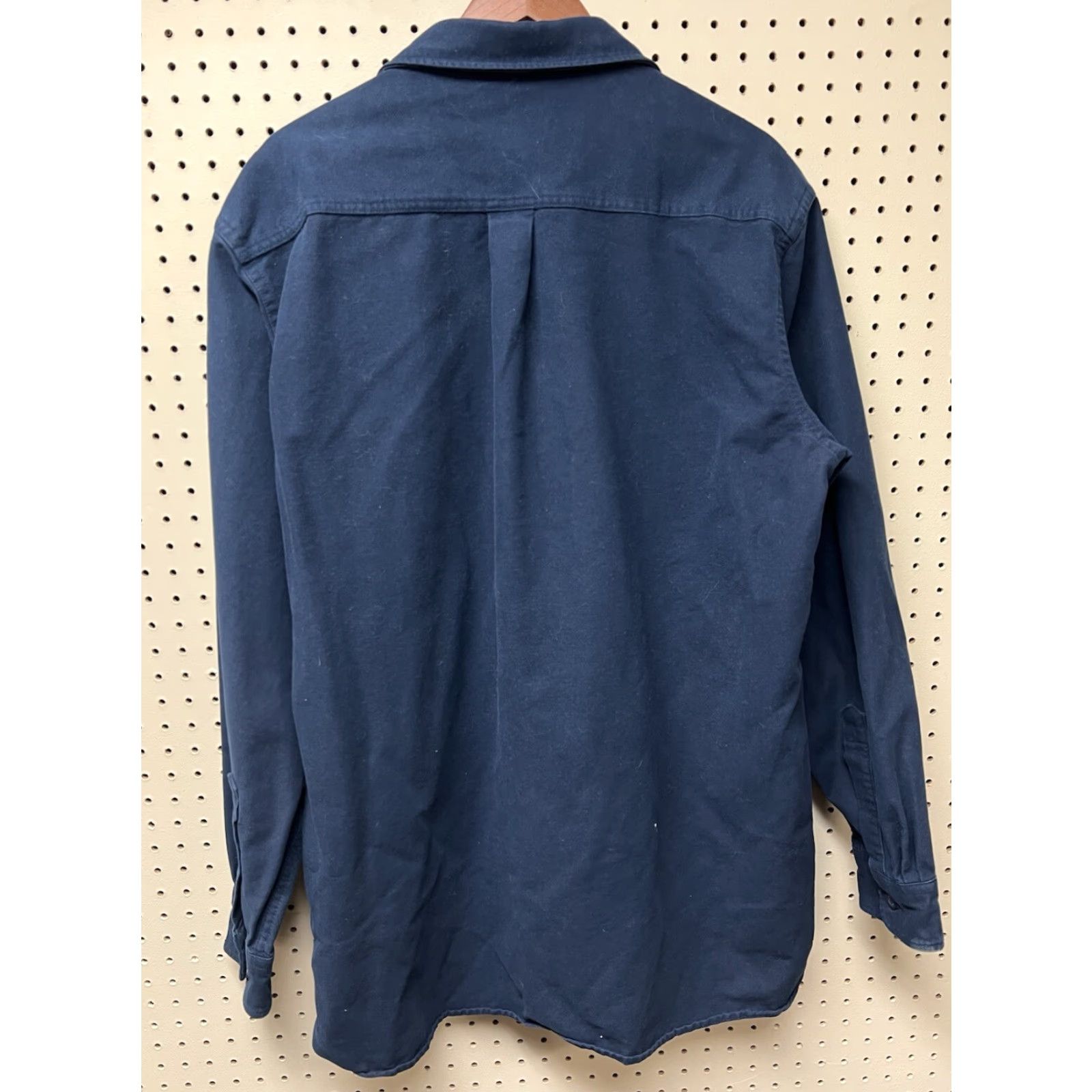 Vintage VINTAGE L.L. Bean Chamois Cloth Button-Up Shirt Mens XL Tall Blue Size US XL / EU 56 / 4 - 2 Thumbnail