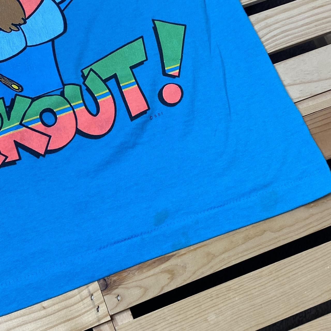 Other Vintage Chairobics Cartoon Bear Blue Funny Gym Tee Size XL Size US XL / EU 56 / 4 - 3 Thumbnail