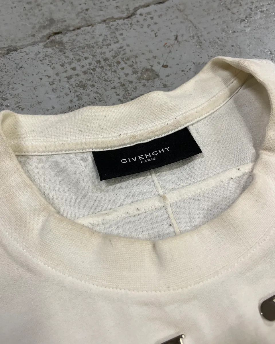 Givenchy SS2014 Givenchy Silver 17 White T-Shirt by Riccardo Tisci Size US L / EU 52-54 / 3 - 8 Thumbnail