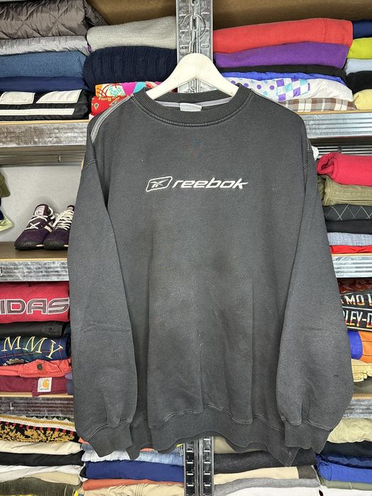 Vintage TRASHED Reebok Vintage Sweatshirt Embroidered Big Logo