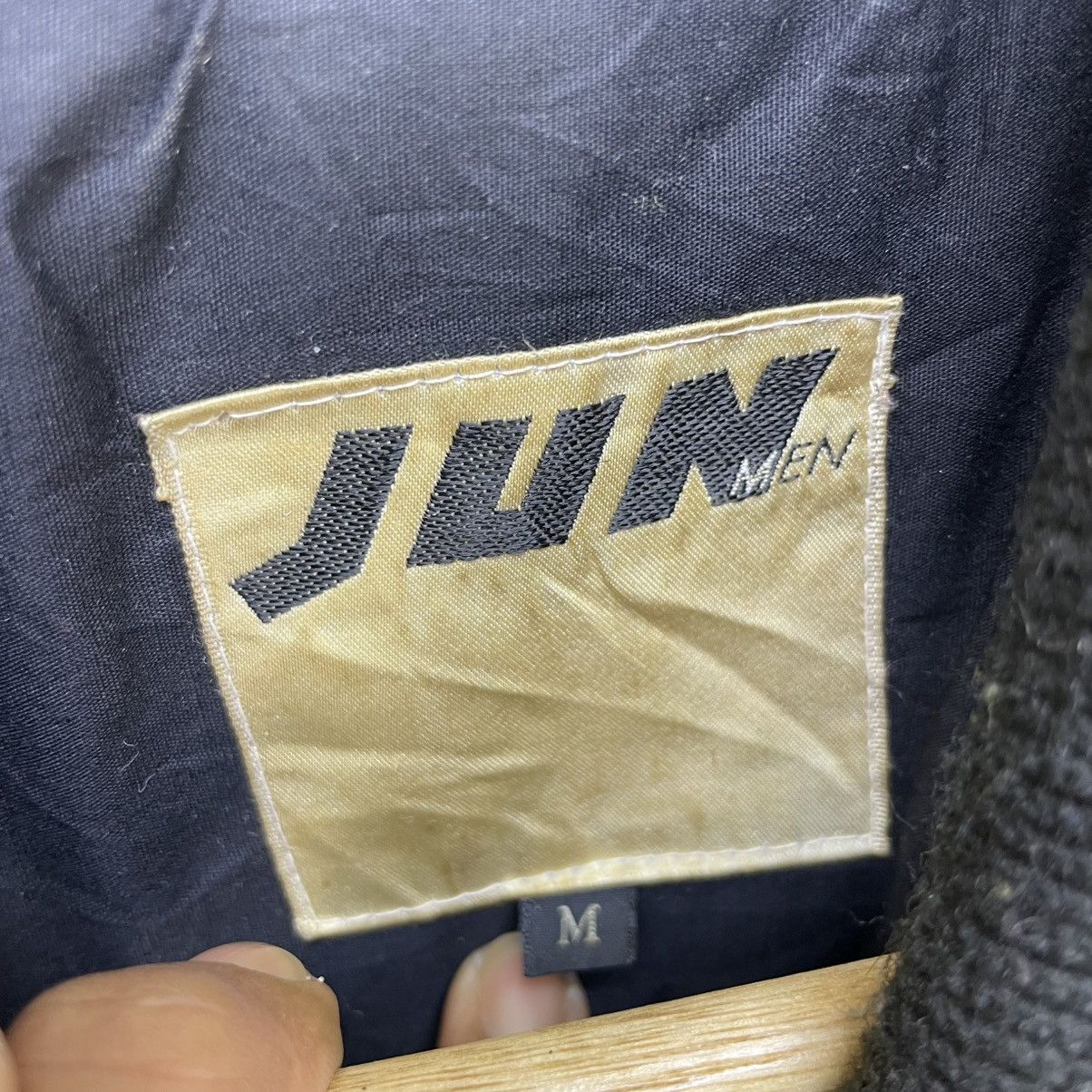 💥Vintage Japanese Brand JUNmen Bomber Leather Jacket