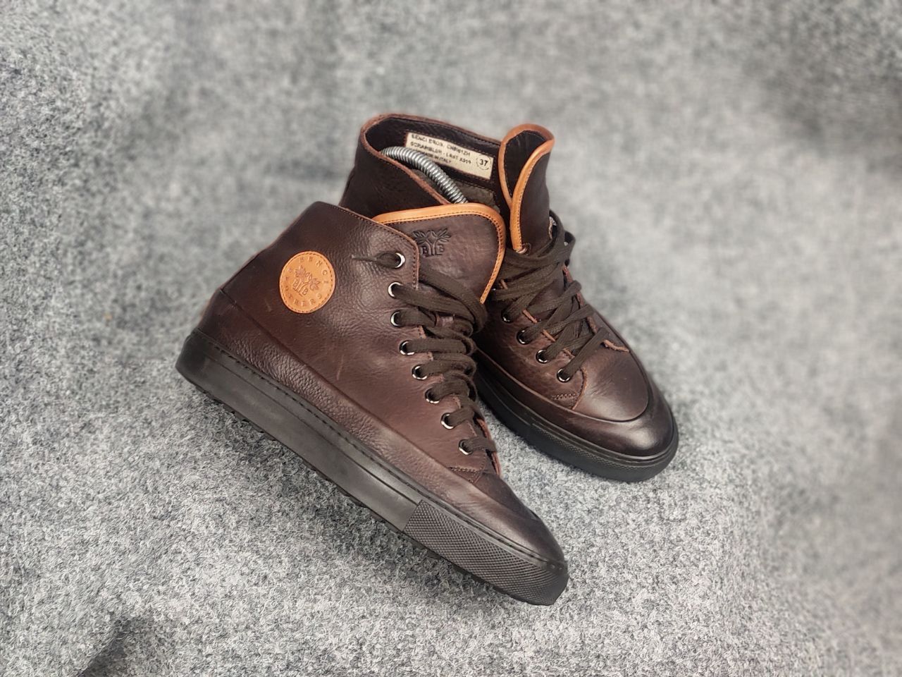 Other Benci Brothers scrambler Fur brown leather boots Sneakers Size US 8 / IT 38 - 4 Thumbnail