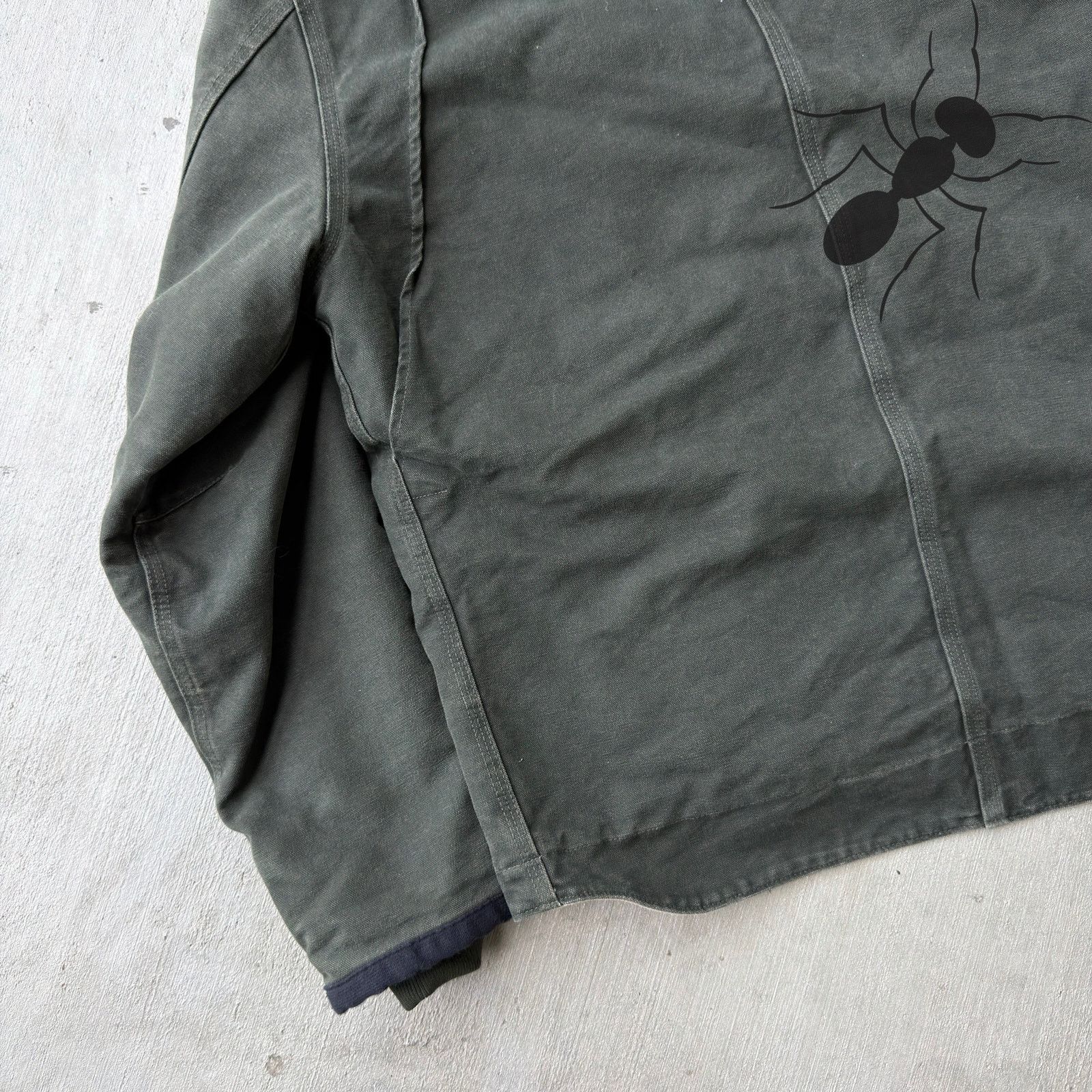 Carhartt × Vintage Carhartt J284 MOS green button up hooded work wear jacket Size US L / EU 52-54 / 3 - 7 Thumbnail