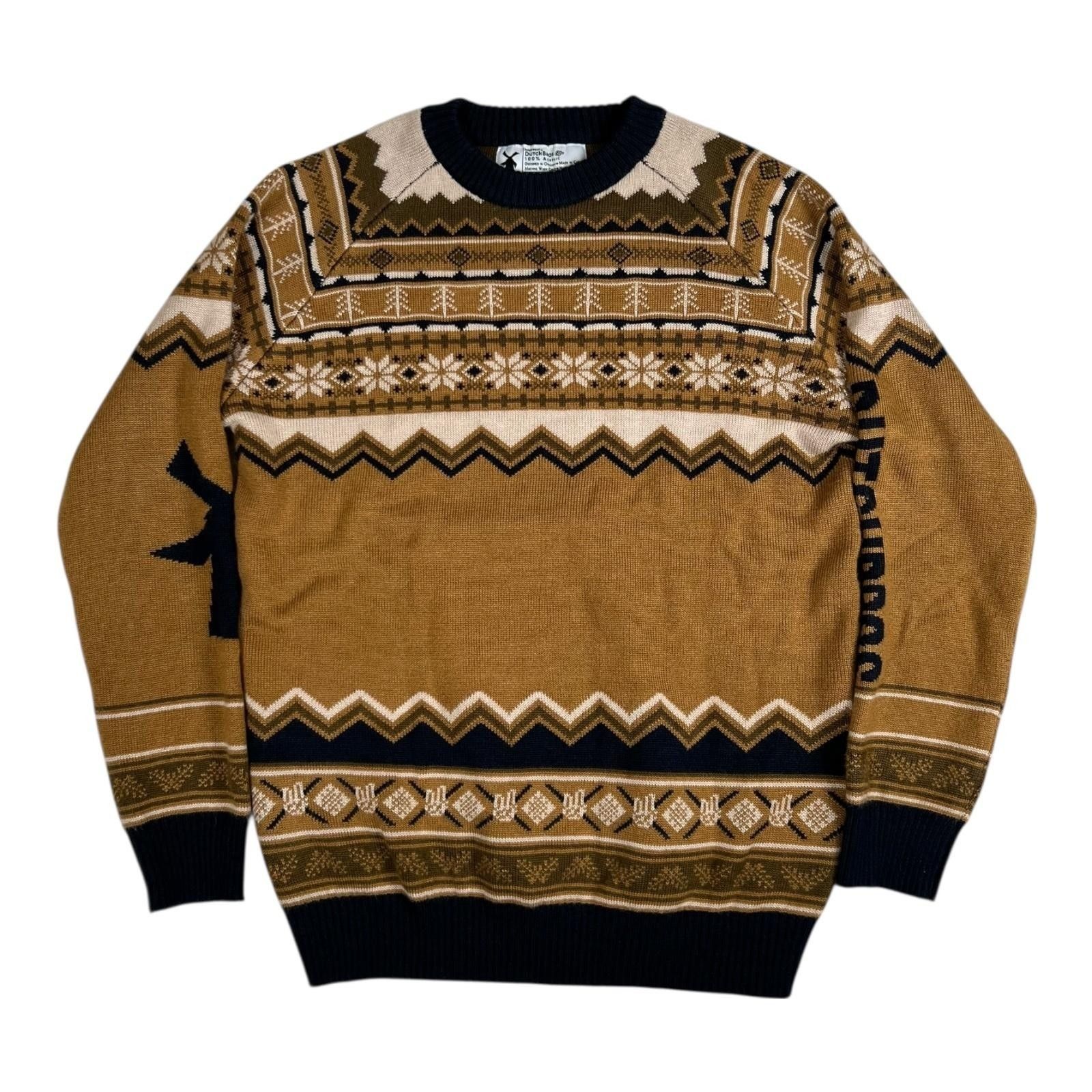 Other Dutch Bros Coffee Sweater Mens Medium Brown Fair Isle Ugly C Size US M / EU 48-50 / 2 - 1 Thumbnail