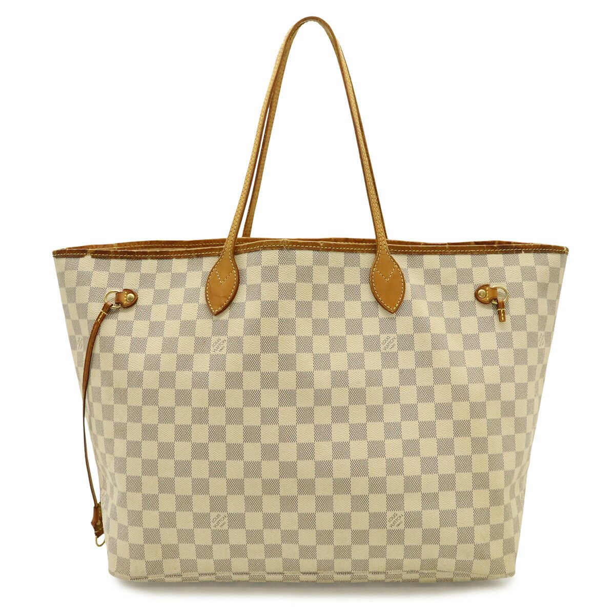 Louis Vuitton Louis Vuitton Louis Vuitton Neverfull Damier Azur Tote Bag Textile Tote Bag N51108 DUTY FREE for USA Size ONE SIZE - 1 Thumbnail