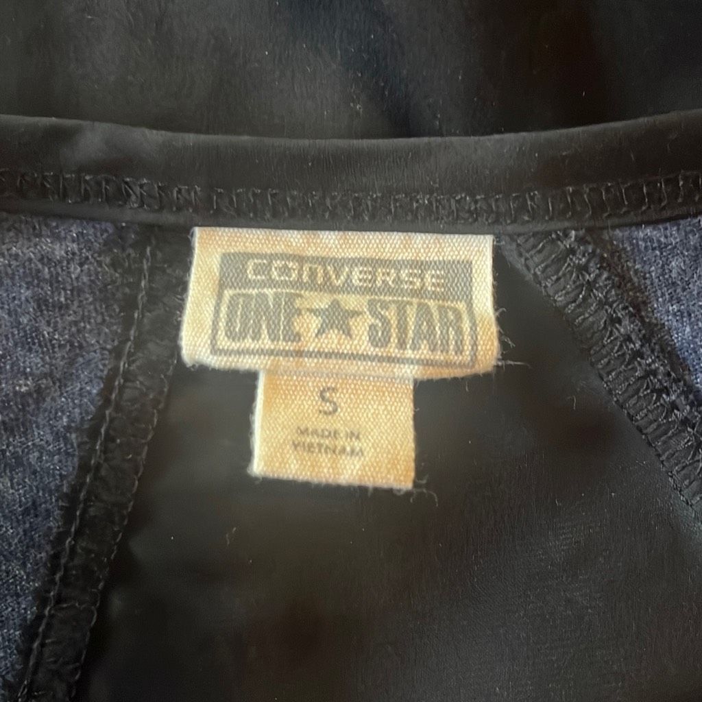 Converse Converse One Star Black Blue Colorblock Long Sleeve Top Smal Size S / US 4 / IT 40 - 4 Thumbnail