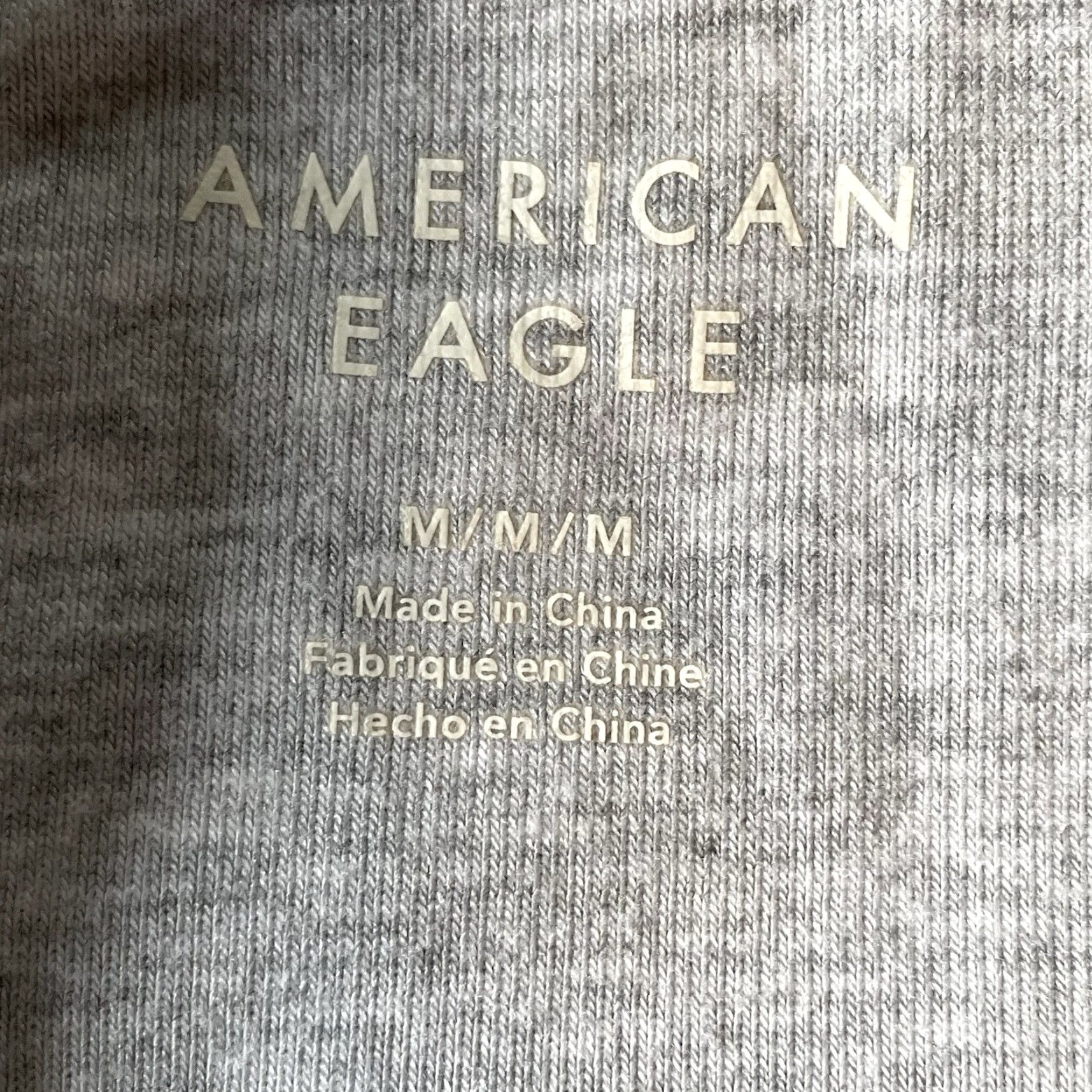 American Eagle Outfitters American Eagle Outfitters Button-Up Shirt Womens Medium Gray Cropped Short Sleeve Collared Size M / US 6-8 / IT 42-44 - 4 Thumbnail