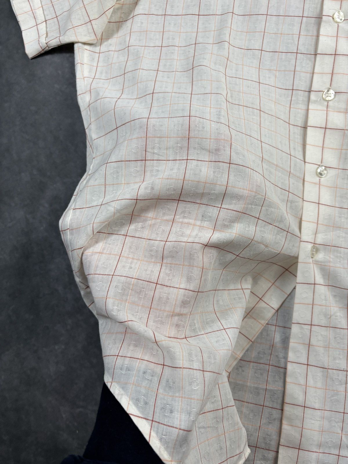 Sears 1970s Vintage Sears Shortsleeve Shirt Perma Sheer Mesh Heart Size US M / EU 48-50 / 2 - 3 Thumbnail