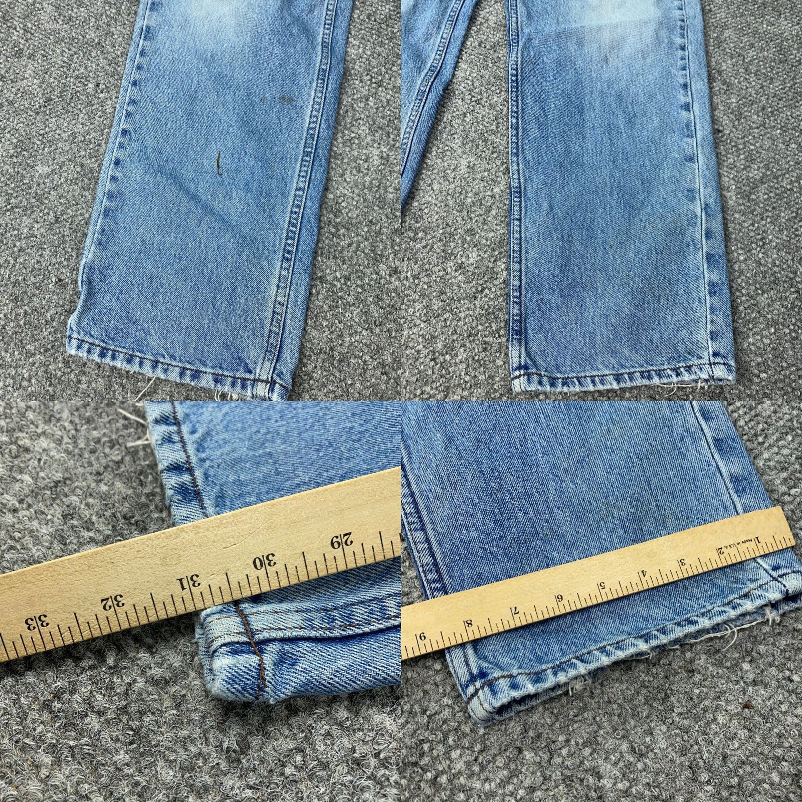 Harley Davidson VINTAGE Harley-Davidson Men's Jeans Size 36 Waist Blue Straight Fit Distressed Motorcycle Biker Size US 36 / EU 52 - 8 Thumbnail