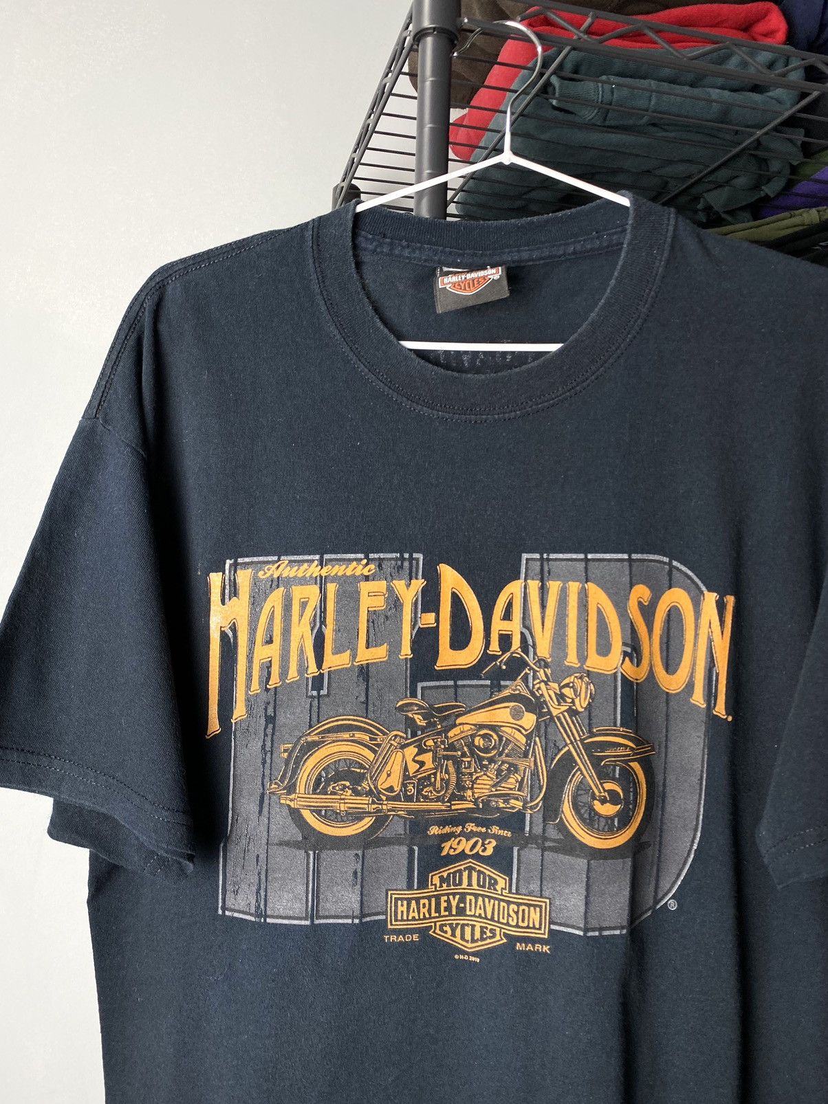 Harley Davidson × Vintage × West Coast Choppers Vintage Harley Davidson Tee Shirt Choppers 2000’s Size US L / EU 52-54 / 3 - 3 Thumbnail