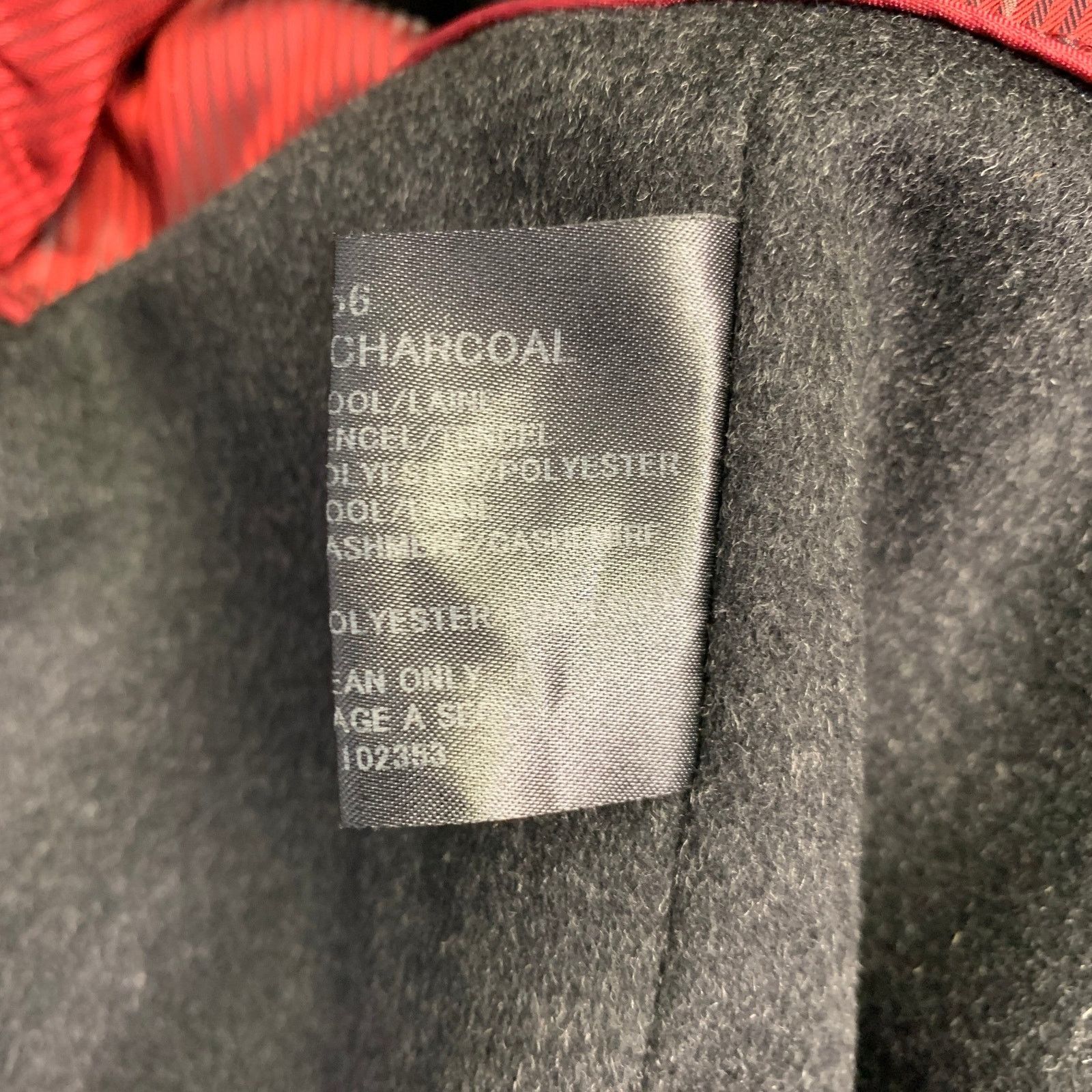 Sanyo Charcoal Wool Blend Rain Repellent Hidden Buttons Coat Size US XL / EU 56 / 4 - 7 Thumbnail