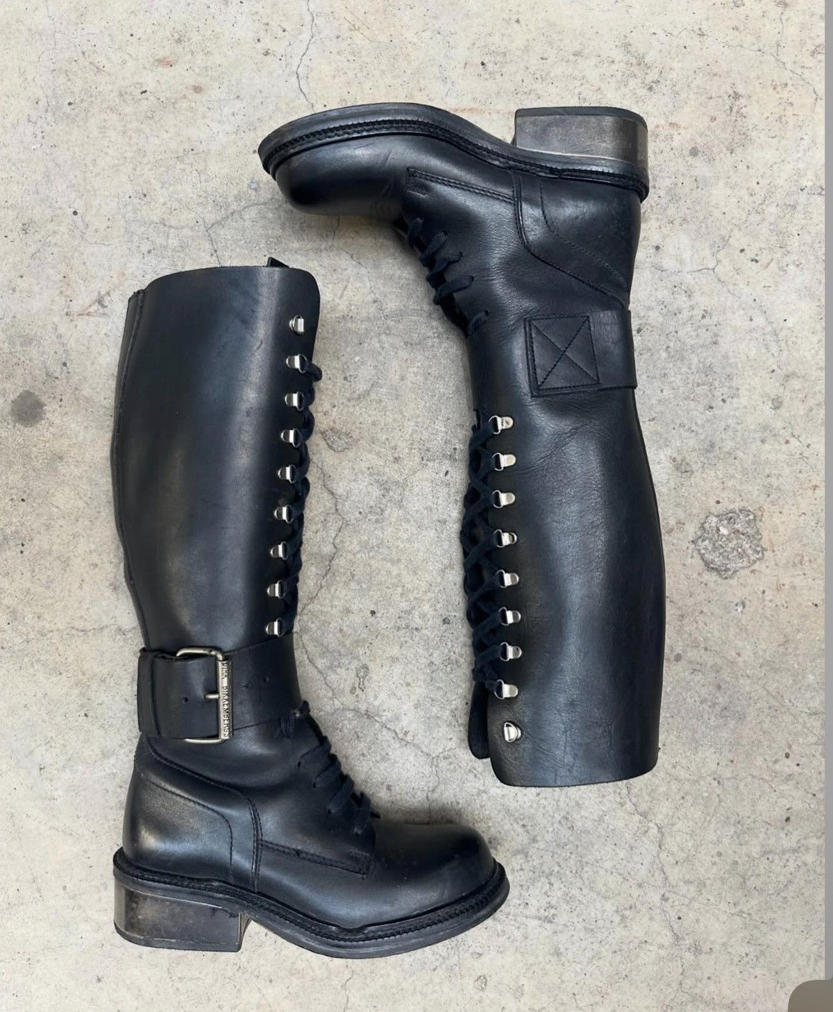 Dirk Bikkembergs Dirk Bikkembergs 1990s Metal Heel Combat Boots Size US 8 / IT 38 - 1 Thumbnail