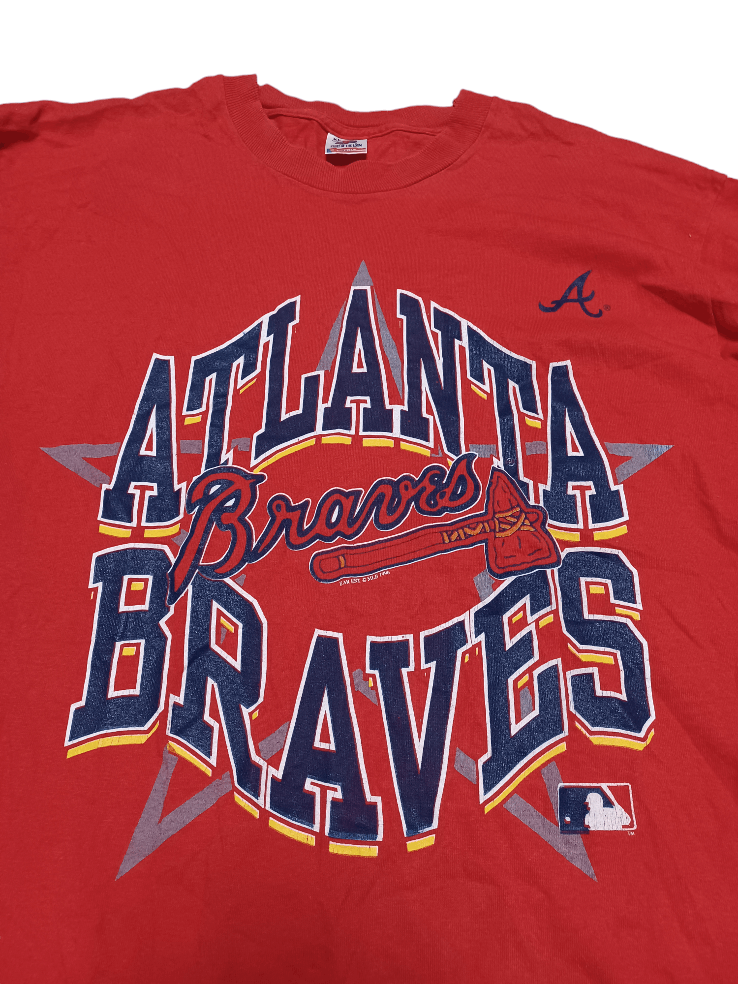 Fruit Of The Loom 1996 VINTAGE FRUIT OF THE LOOM ATLANTA BRAVERS MLB LONGSL Size US XL / EU 56 / 4 - 3 Thumbnail
