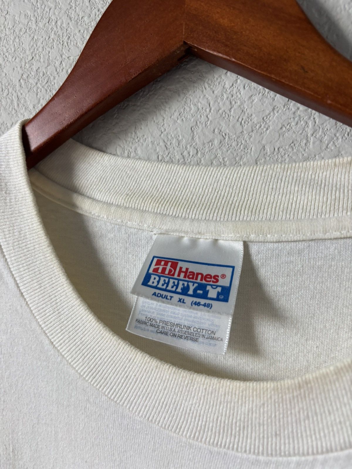 Hanes × Vintage Vintage 90s Tshirt Size US XL / EU 56 / 4 - 4 Thumbnail