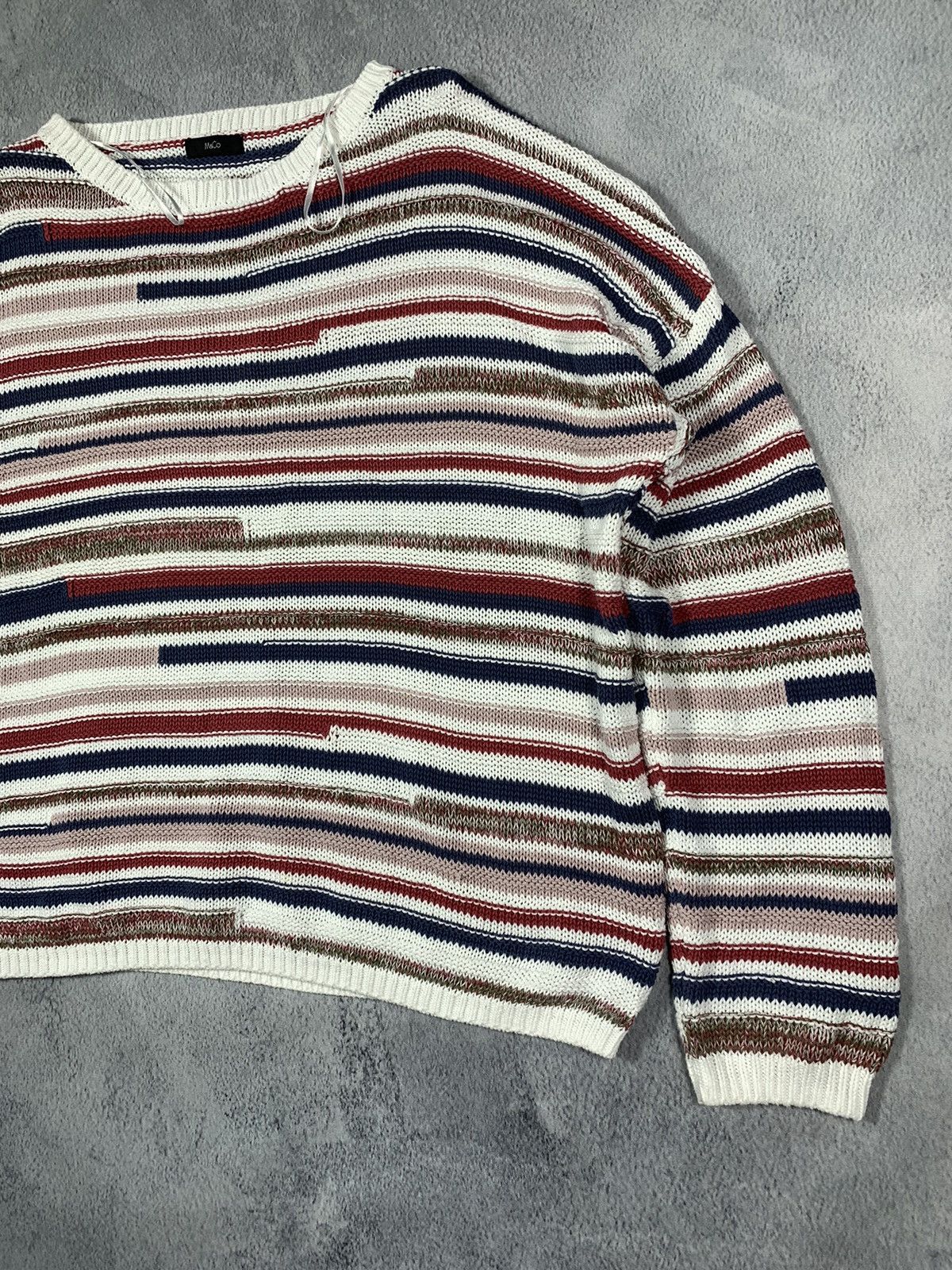 Vintage Vintage Y2K style striped Japanese sweater street wear XL Size XL / US 12-14 / IT 48-50 - 3 Thumbnail