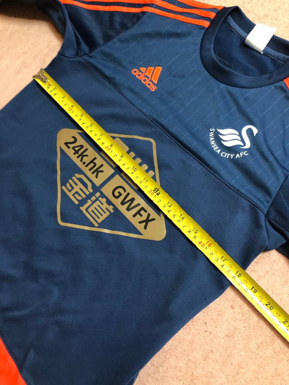 Adidas SWANSEA CITY TRAINING FOOTBALL SWEAT TOP ADIDAS Size US XS / EU 42 / 0 - 14 Thumbnail