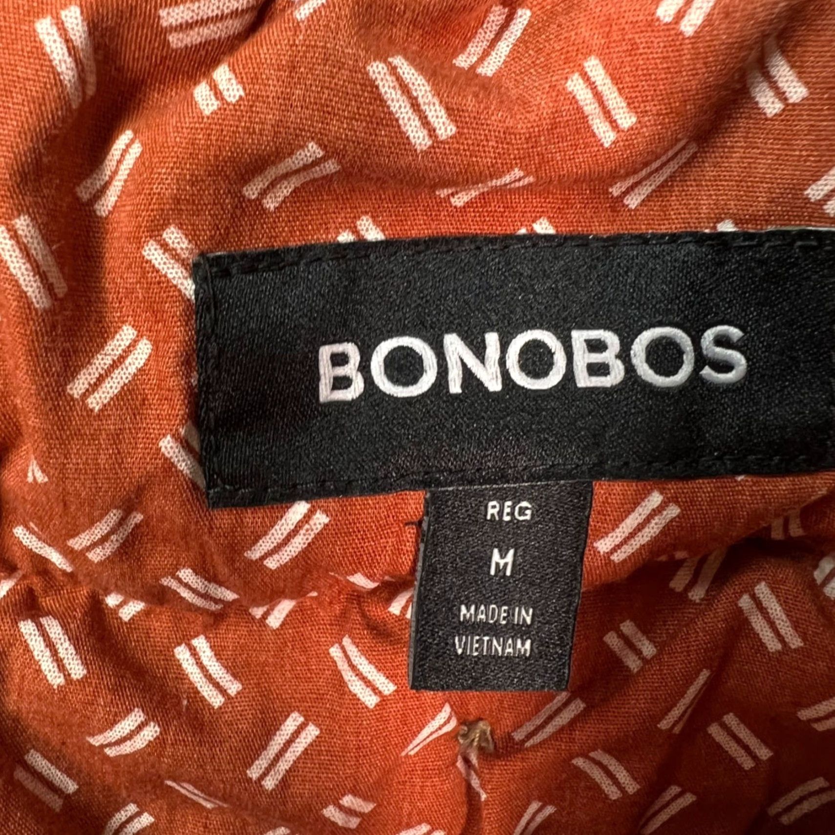 Bonobos Bonobos Mens Regular Chino Pants Orange Stretch Tapered Leg Front Flat Front Pockets 29in Inseam Men’s Size 33 W M Size US 31 - 3 Thumbnail