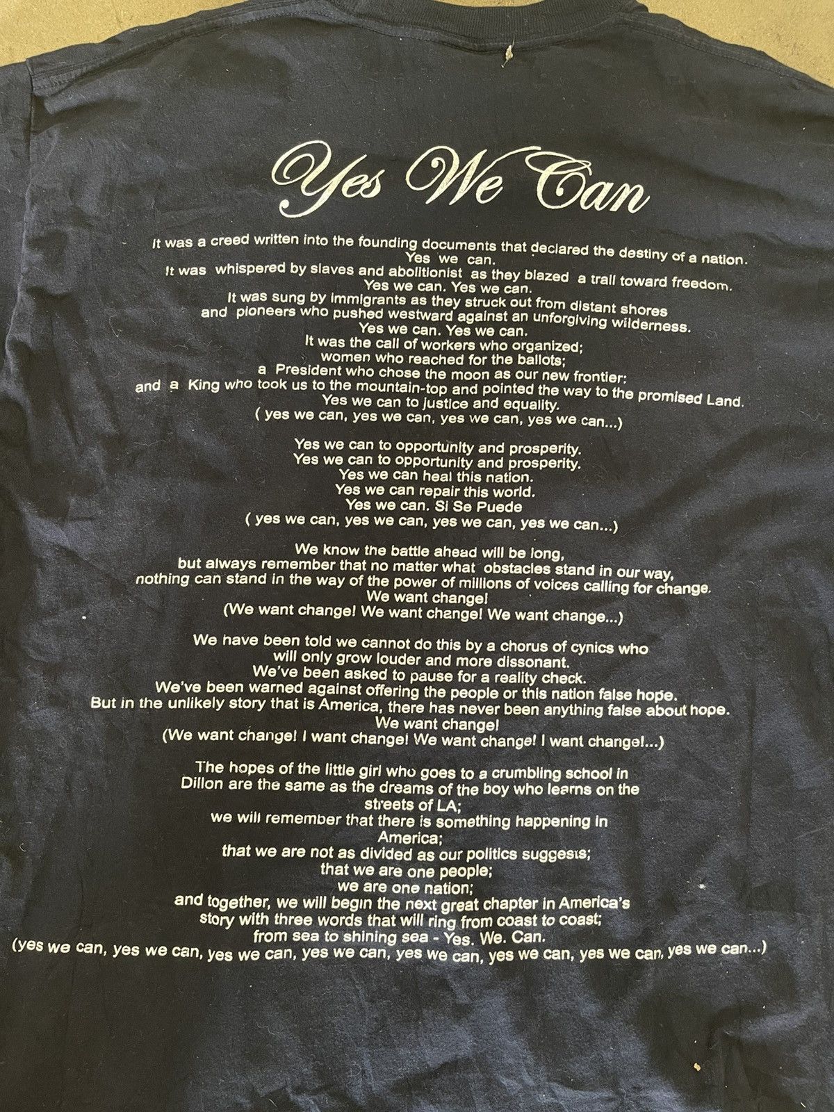 President's × Rap Tees × Vintage BARACK OBAMA YES WE CAN RAP TEE Size US XXL / EU 58 / 5 - 4 Thumbnail