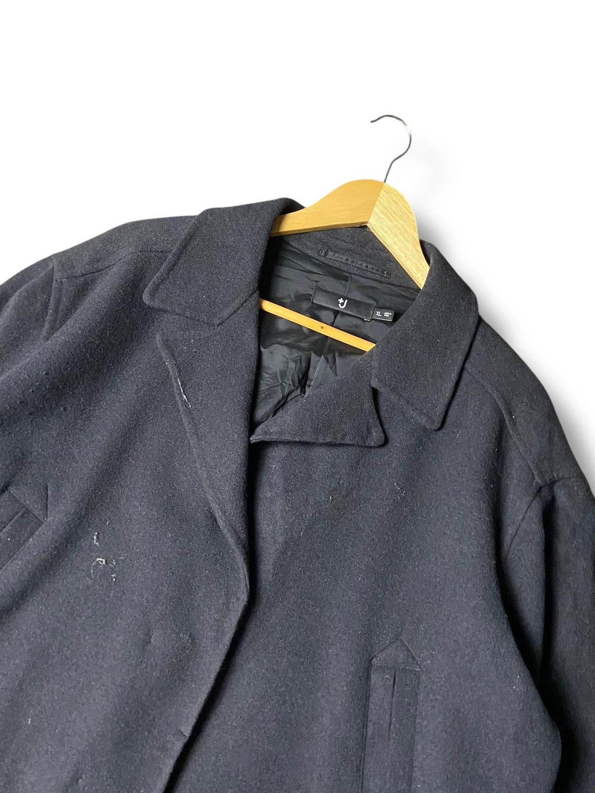 Jil Sander × Uniqlo Uniqlo x Jil Sander Wool Dark Gray Double Face Jacket (156) Size US XL / EU 56 / 4 - 2 Thumbnail