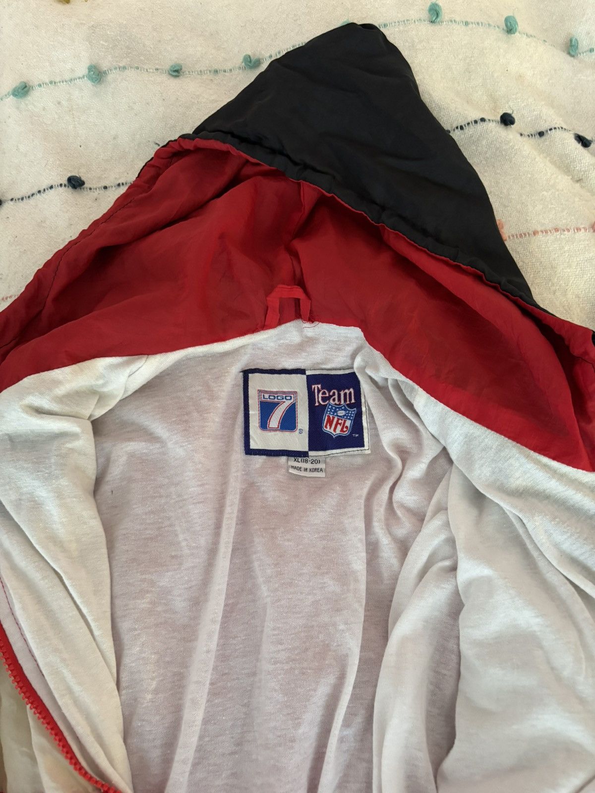 Other Vintage 90s Logo 7 San Francisco 49ers Windbreaker Jacket Size US XL / EU 56 / 4 - 4 Thumbnail