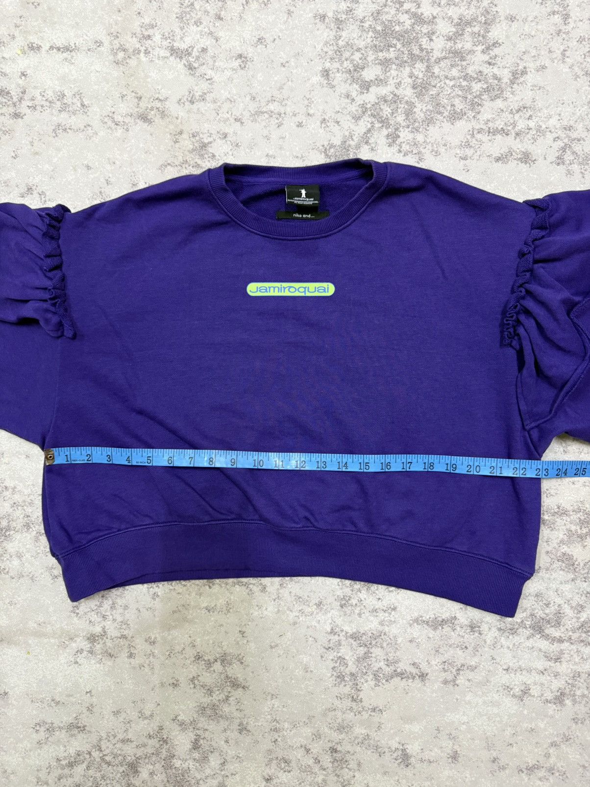 Japanese Brand Niko and x Jamiroquai frill pullover crop sweatshirt Size L / US 10 / IT 46 - 12 Thumbnail
