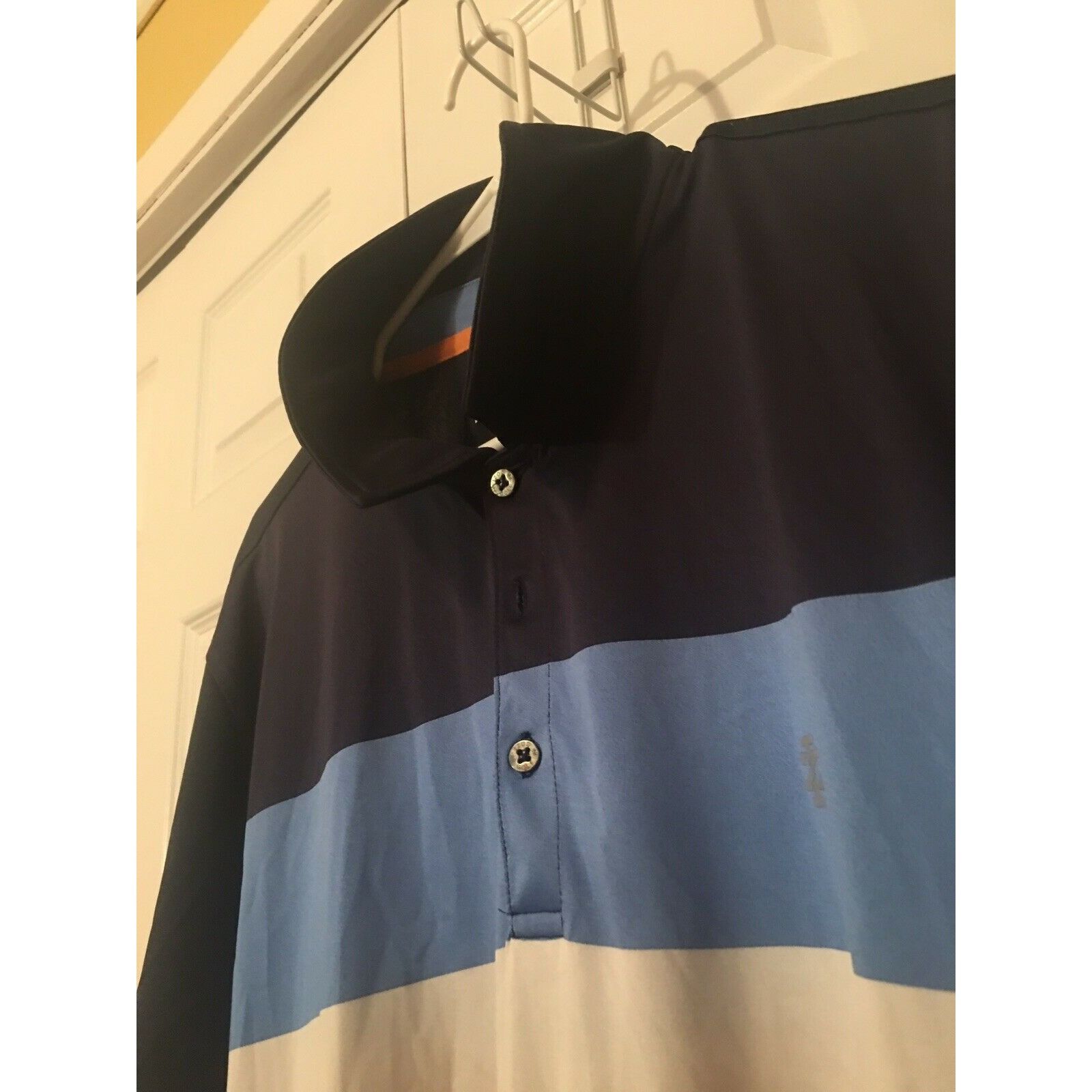 Izod Izod Golf Short Sleeve Polo Golf Shirt - Sz XL Blue/White/Or Size US XL / EU 56 / 4 - 6 Thumbnail