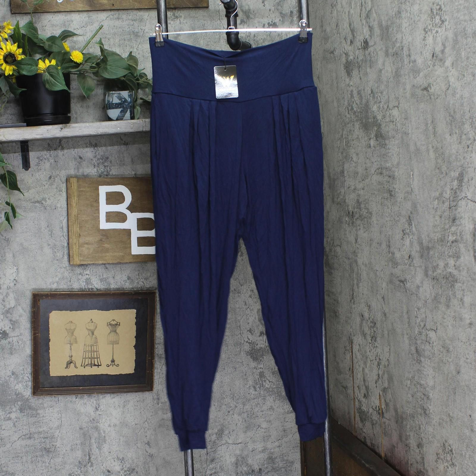 White Mark Nwt White Mark On Jogger Pants Ps560-navy1xl Navy Blue 1x Size 40" / US 18 - 1 Thumbnail