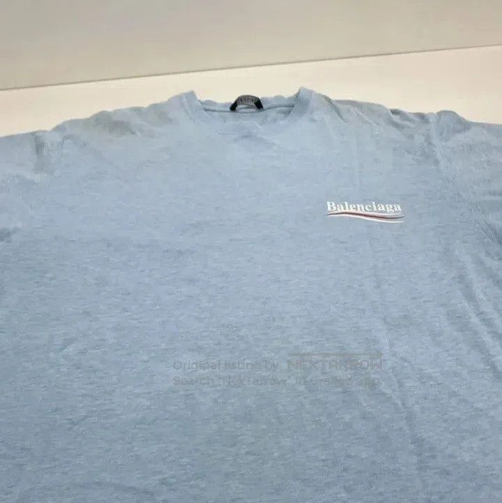 Balenciaga Balenciaga Blue Logo Short Sleeve T. Size US XS / EU 42 / 0 - 5 Thumbnail