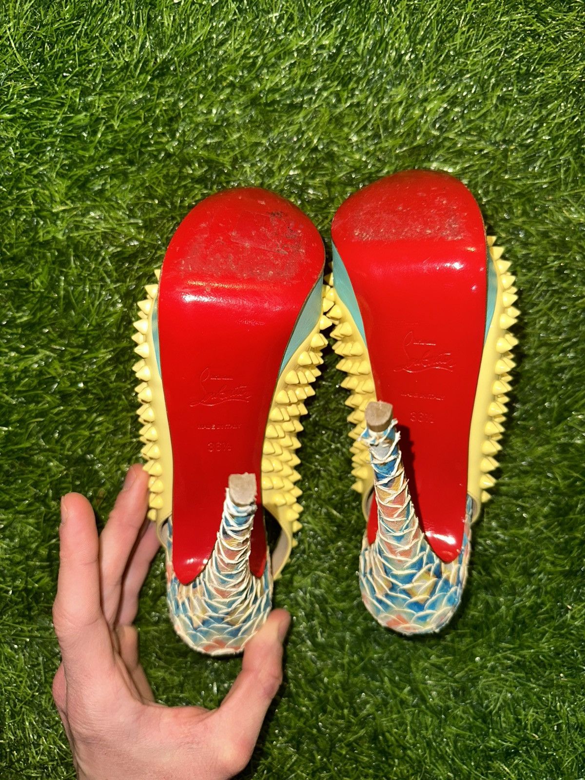 Christian Louboutin Christian Louboutin Lady Peeps 150 Spikes Size 36.5 Size US 6.5 / IT 36.5 - 6 Thumbnail