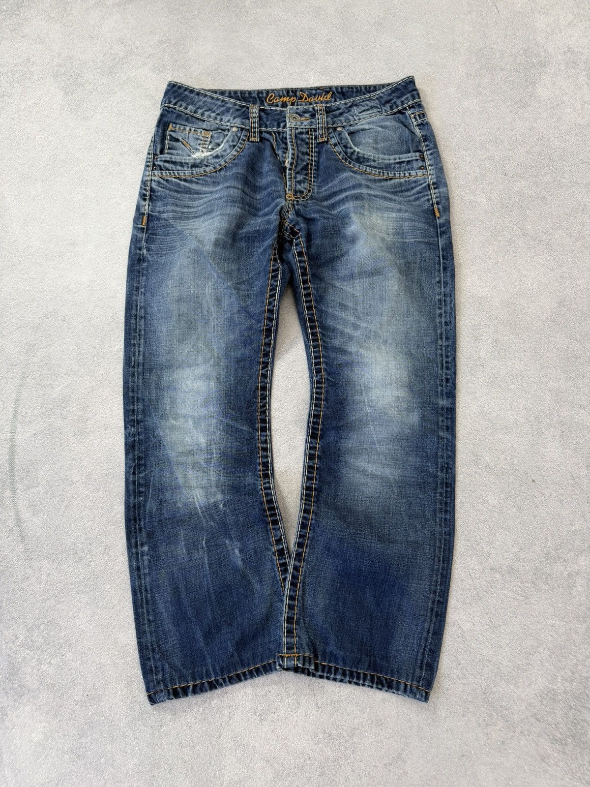 Hedi Slimane Vintage Dior Hedi Slimane Style Washed Denim Jeans Size US 32 / EU 48 - 9 Thumbnail