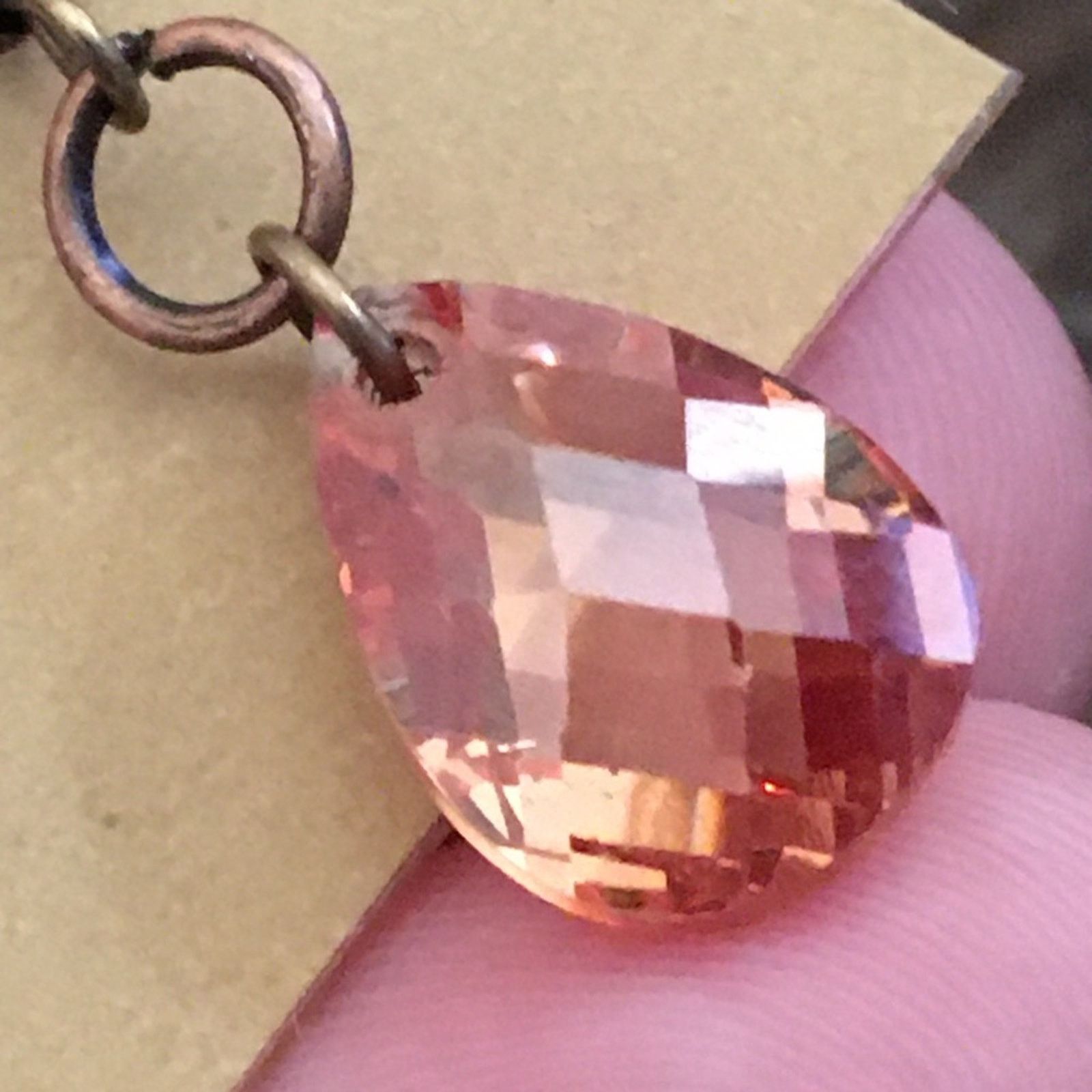 Vintage Vintage faceted amber glass stone earrings Size ONE SIZE - 3 Thumbnail