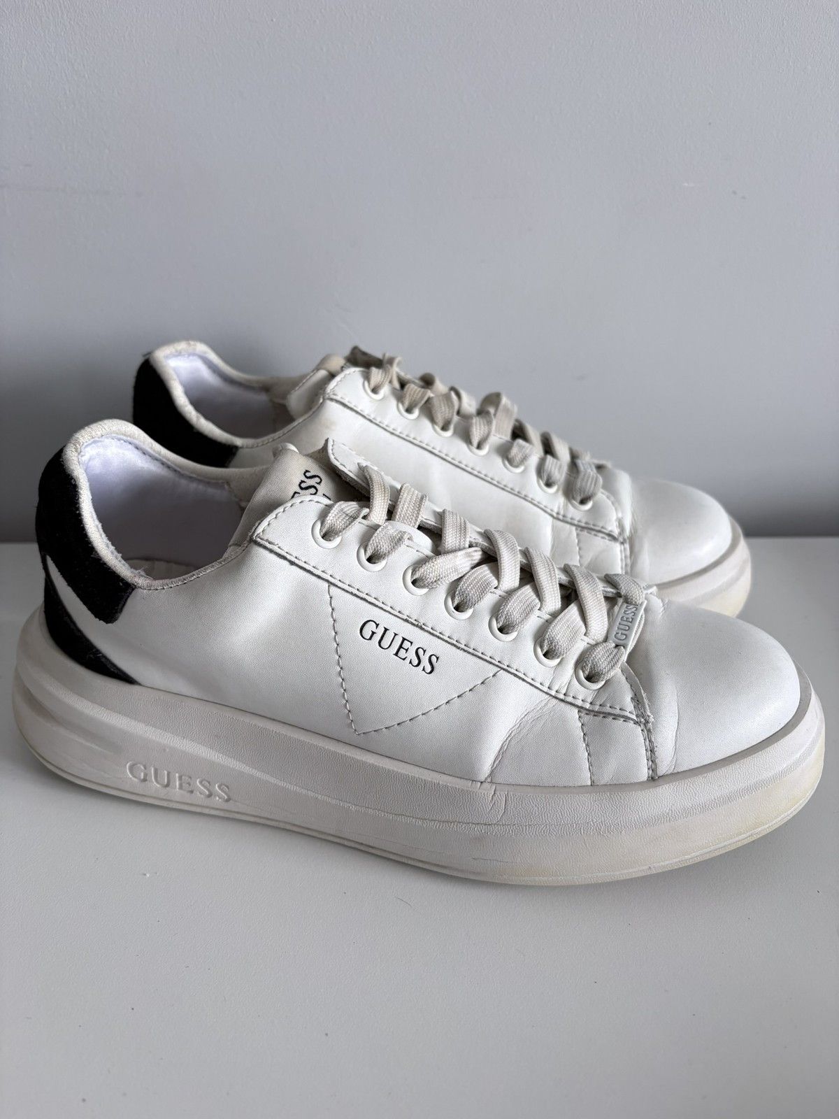 Guess Guess sneakers white leather platform women's size 37 Size US 7 / IT 37 - 4 Thumbnail