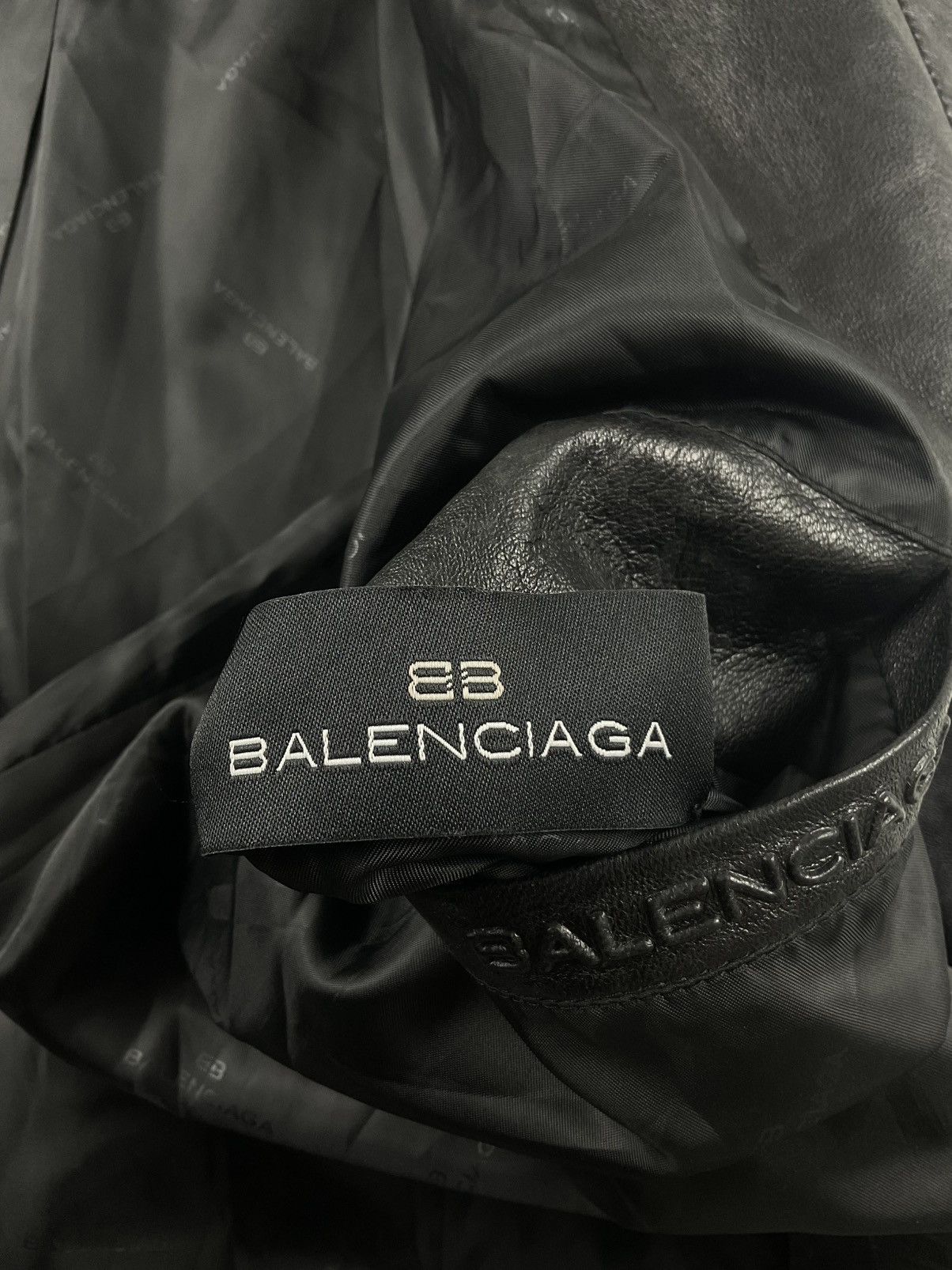 Balenciaga Vintage Balenciaga Leather Jacket Size US XL / EU 56 / 4 - 10 Thumbnail