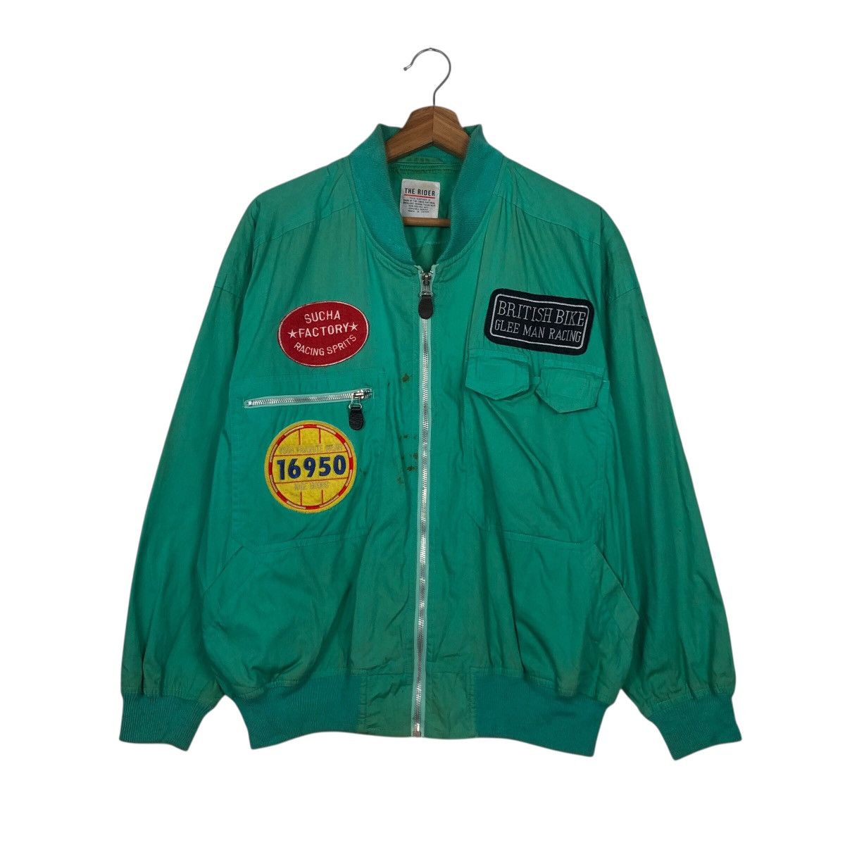 Japanese Brand 📌Vintage Bomber Jacket The Rider Kadoya Big Logo Size US L / EU 52-54 / 3 - 2 Thumbnail