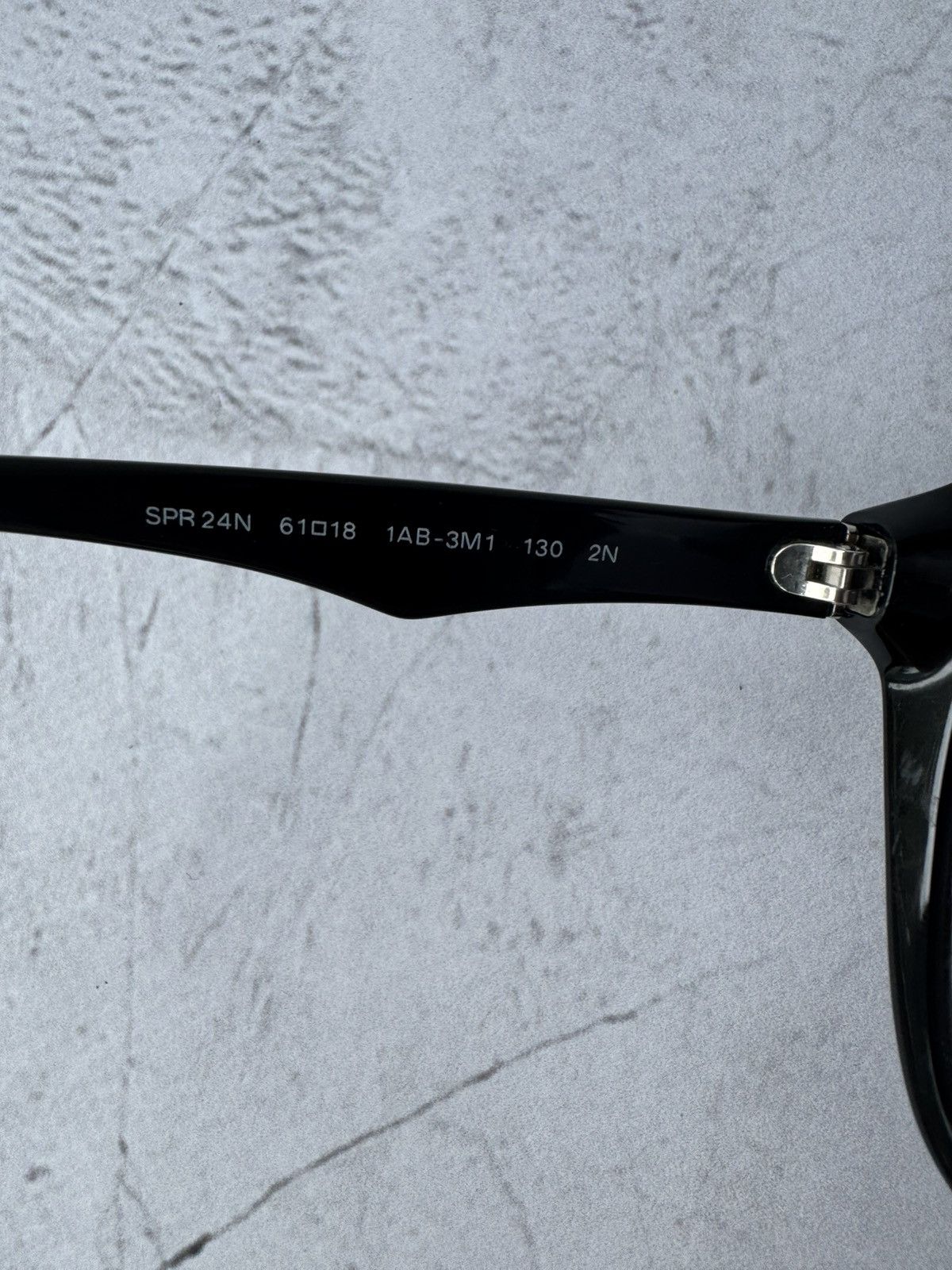 Prada × Vintage Prada Sunglasses SPR 24N Black Acetate Size ONE SIZE - 7 Thumbnail