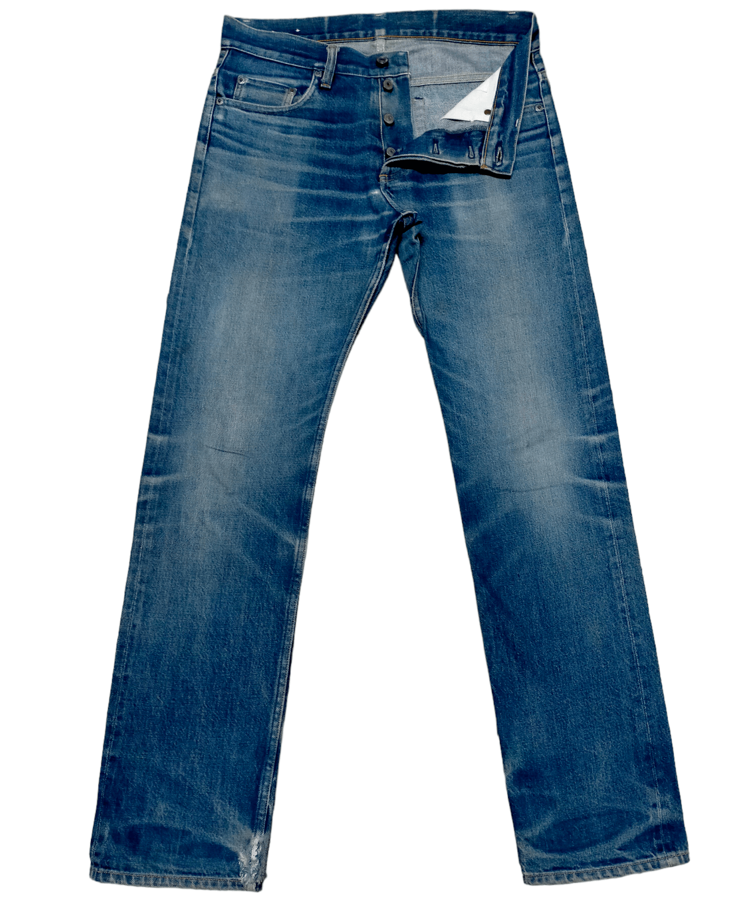 Made in japan Beauty &Youth Distress Selvege Slim Jeans