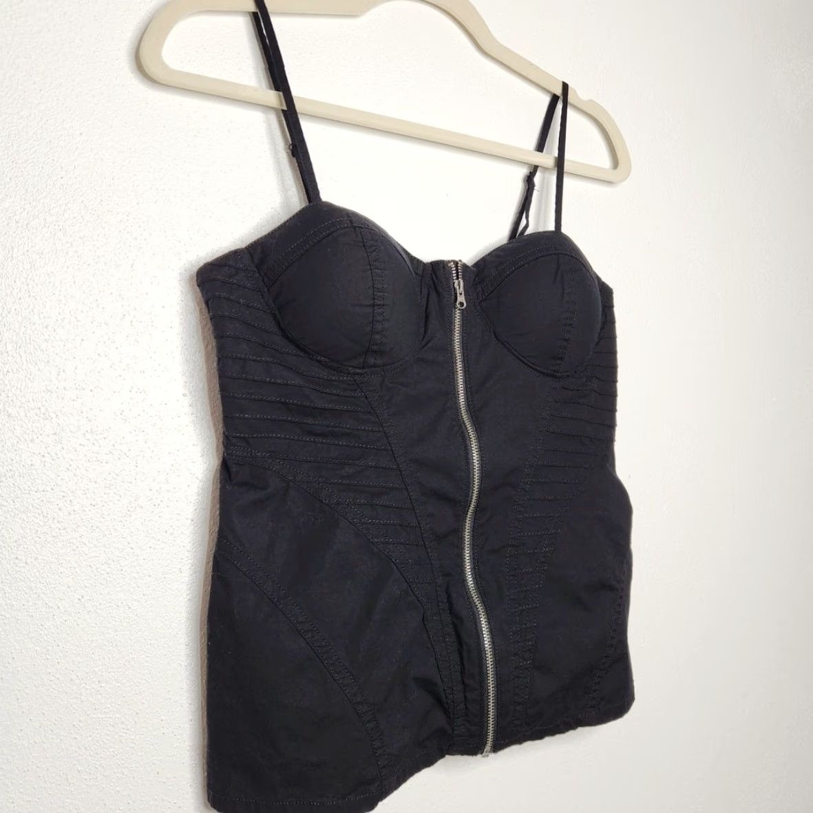 Vintage VINTAGE Candies Tank Top y2k Corset Bodice Style Zip Cami Black 9 Women Tank Top Gothic Emo Punk Padded Size M / US 6-8 / IT 42-44 - 2 Thumbnail