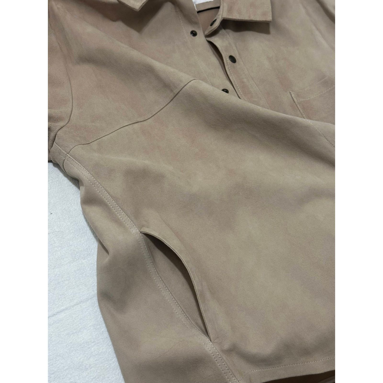 Corridor Corridor Suede Shirt Jacket Sand Medium Size US M / EU 48-50 / 2 - 4 Thumbnail