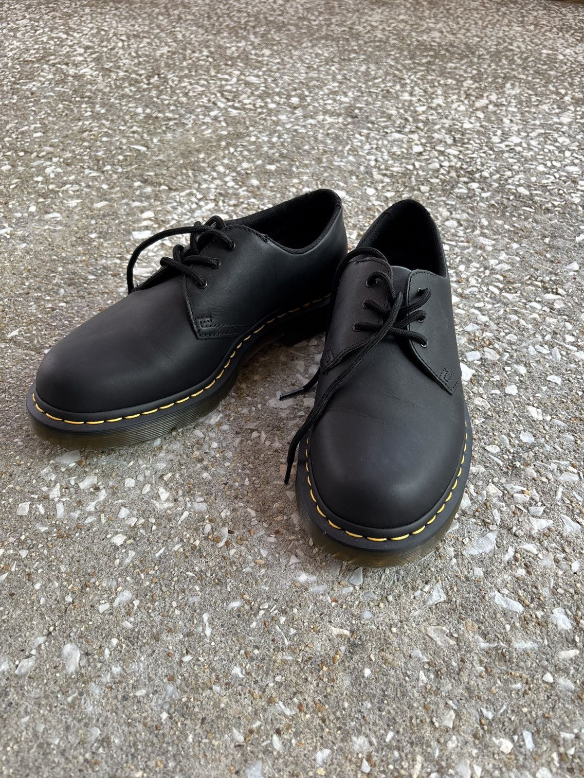 Dr. Martens Black Dr. Martens 1461 Slip Resistant Matte Black Leather Size US 10 / EU 43 - 1 Thumbnail