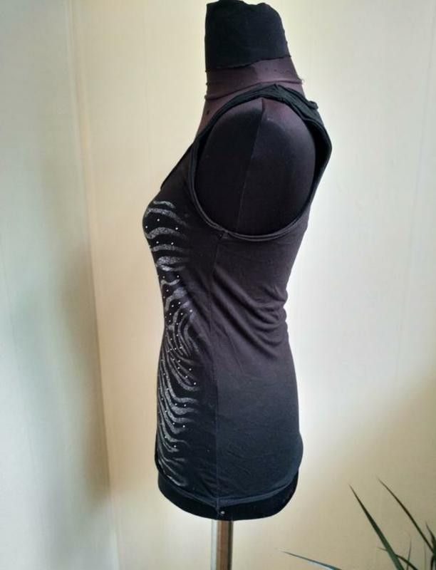 Morgan De Toi Morgan De Toi Black tank top zepra print sz S Size S / US 4 / IT 40 - 6 Thumbnail