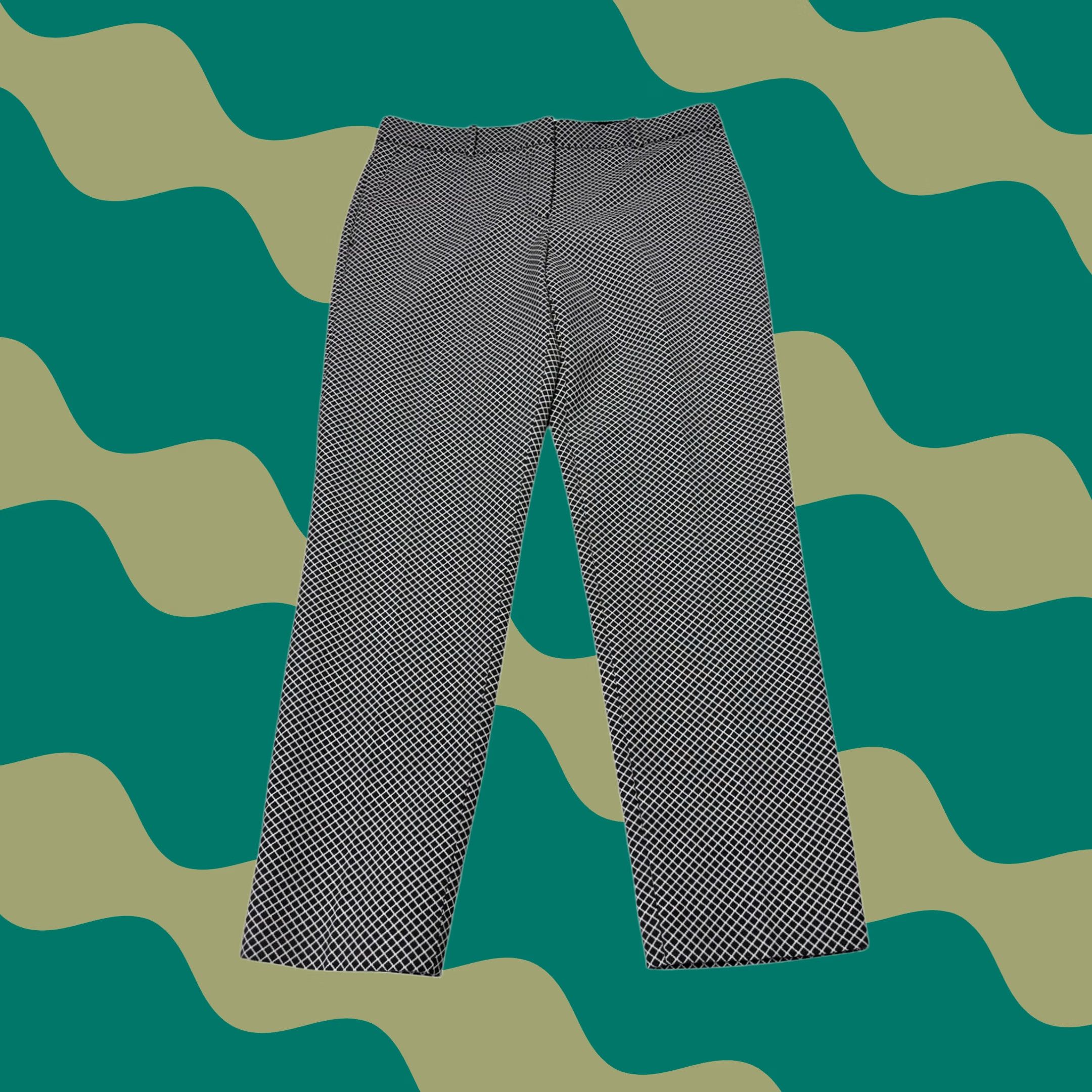 Theory Theory Testra O Diamond Jacquard Pants Womens Slim Size 28" / US 6 / IT 42 - 1 Thumbnail