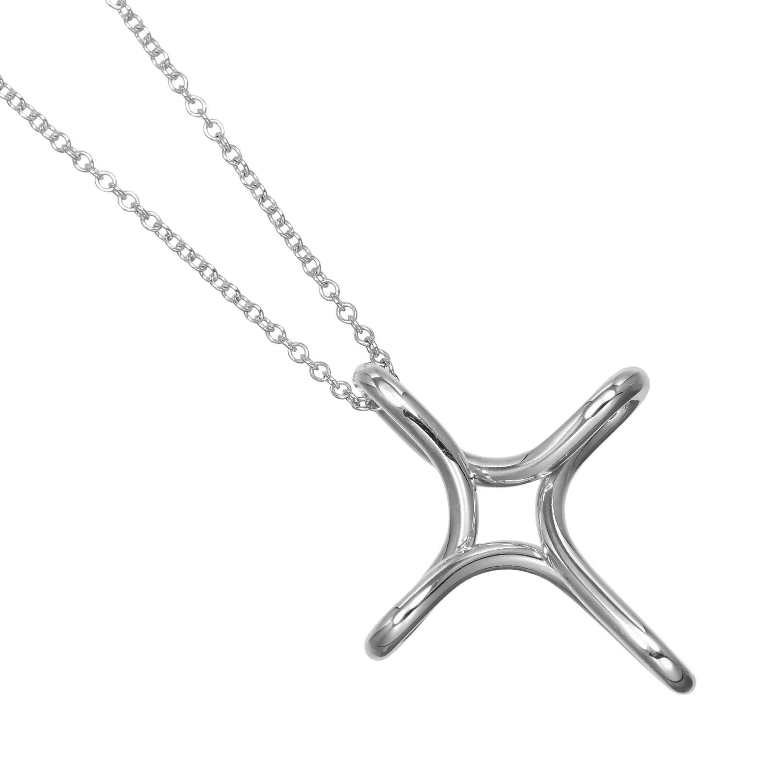 Tiffany & Co. Tiffany & Co. Tiffany&Co. Open Cross Silver 925 Necklace Metal Necklace DUTY FREE for USA Size ONE SIZE - 1 Thumbnail