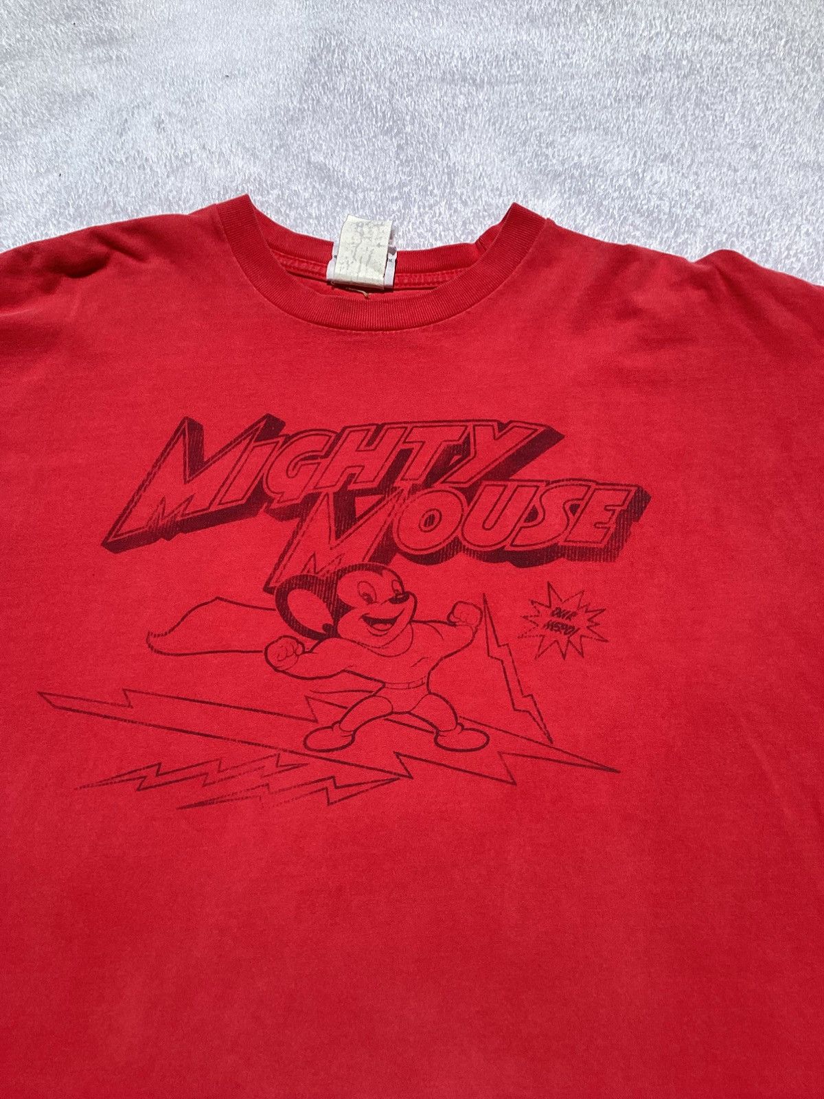 Vintage Vtg 90s/Y2K mighty mouse our hero officially licensed XL tee Size US XL / EU 56 / 4 - 2 Thumbnail