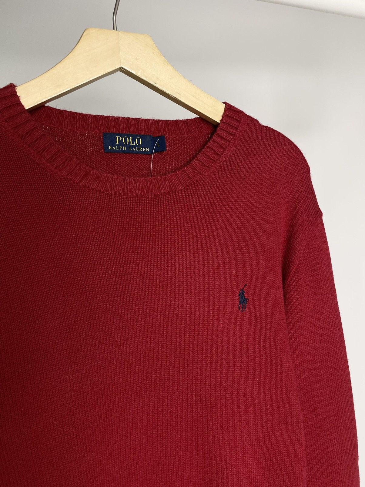Polo Ralph Lauren Polo by Ralph Lauren ( Size M ) Vintage Red Knit Sweater Size US L / EU 52-54 / 3 - 6 Thumbnail