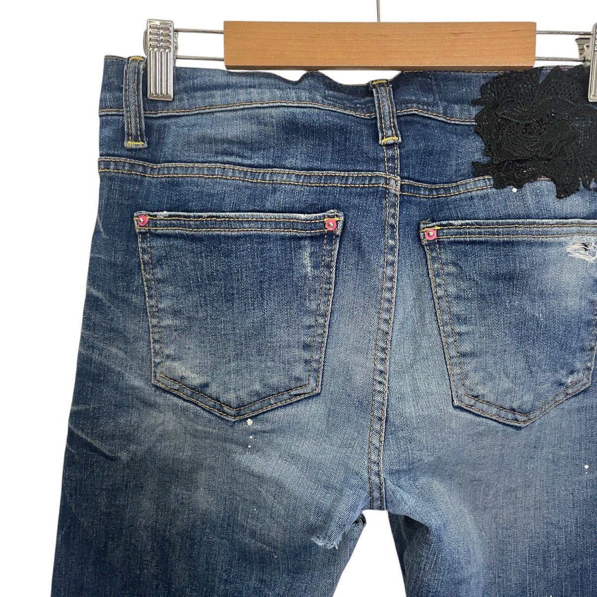 Japanese Brand Vintage Coolatique Distressed Denim Size 30" / US 8 / IT 44 - 8 Thumbnail