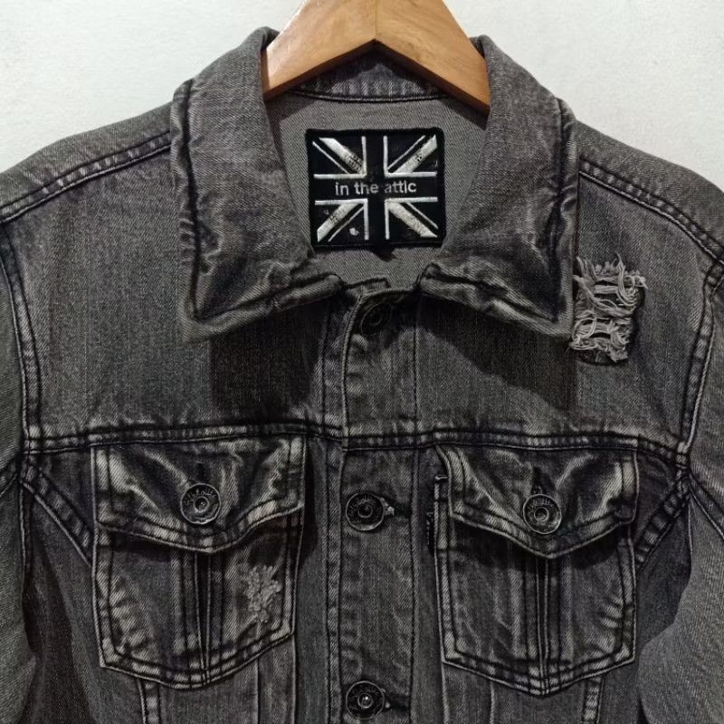 In The Attic In The Attic Distrassed Denim Jacket Size US L / EU 52-54 / 3 - 3 Thumbnail