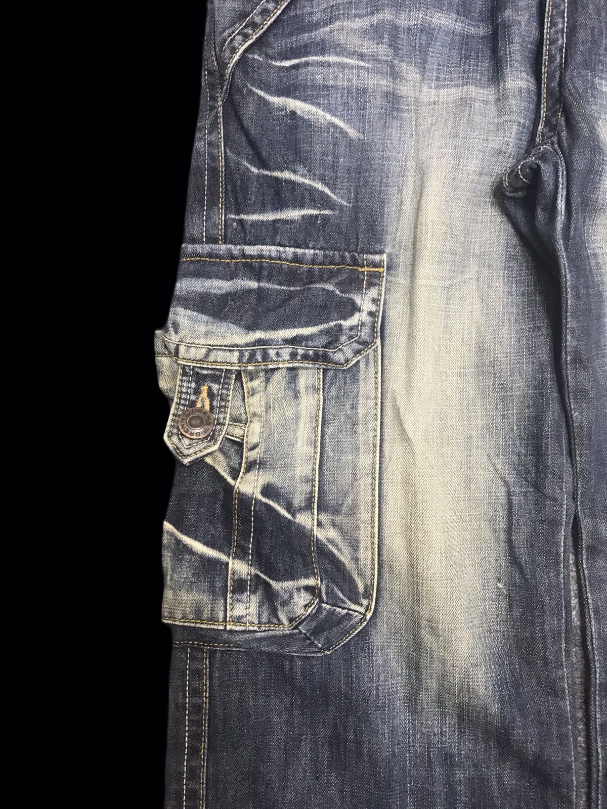 Other 💥LOOSE💥VERY RARE BRENTANO 3D POCKET LOOSE CARGO DENIM F356 Size US 31 - 6 Thumbnail